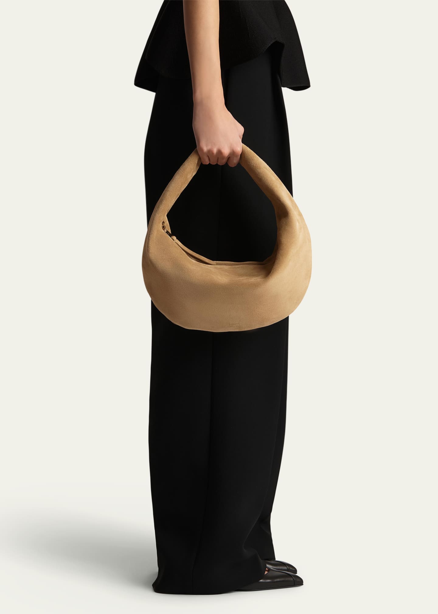 Khaite Olivia Medium Suede Hobo Bag - Bergdorf Goodman