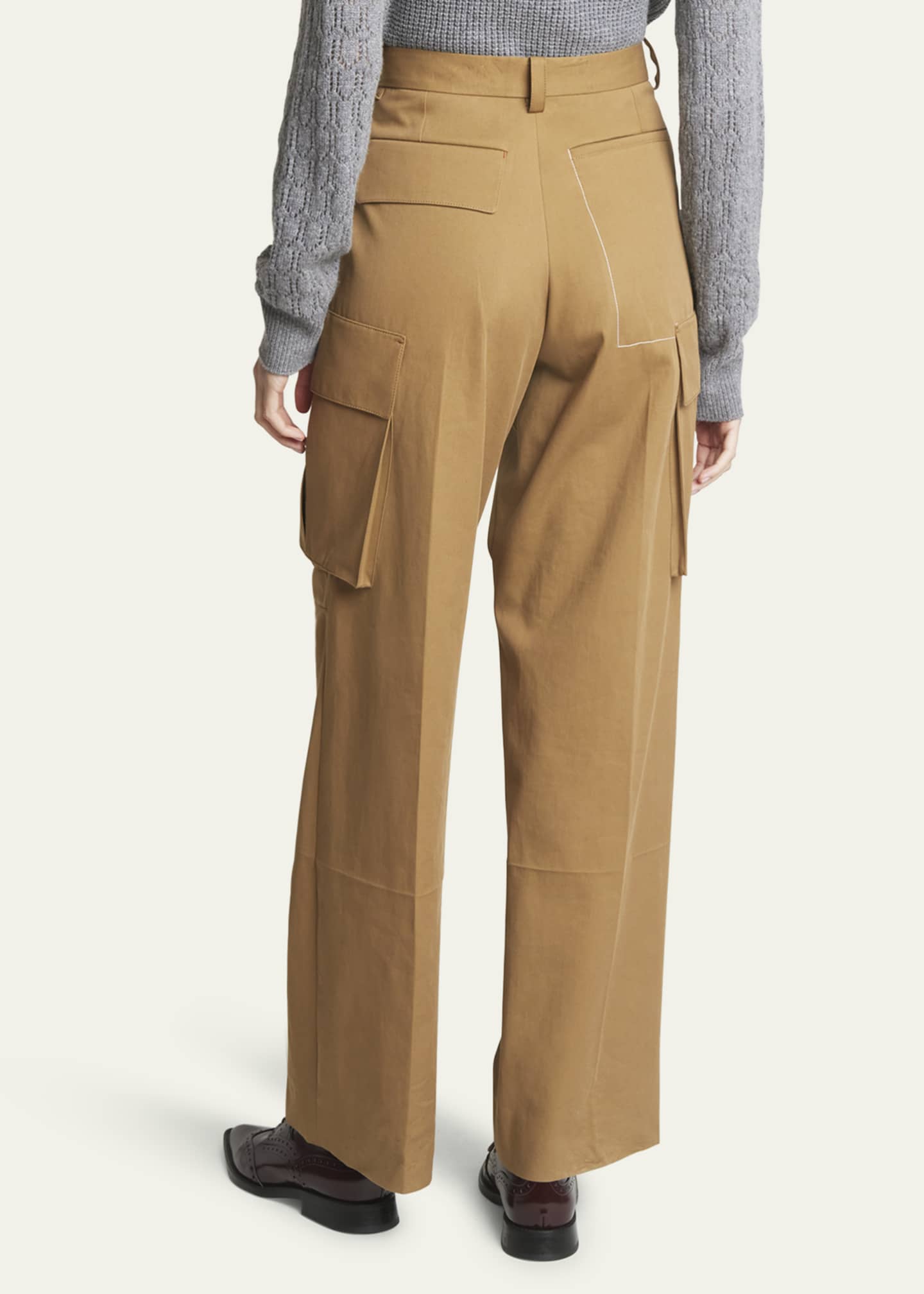 Victoria beckham wide leg trousers on sale