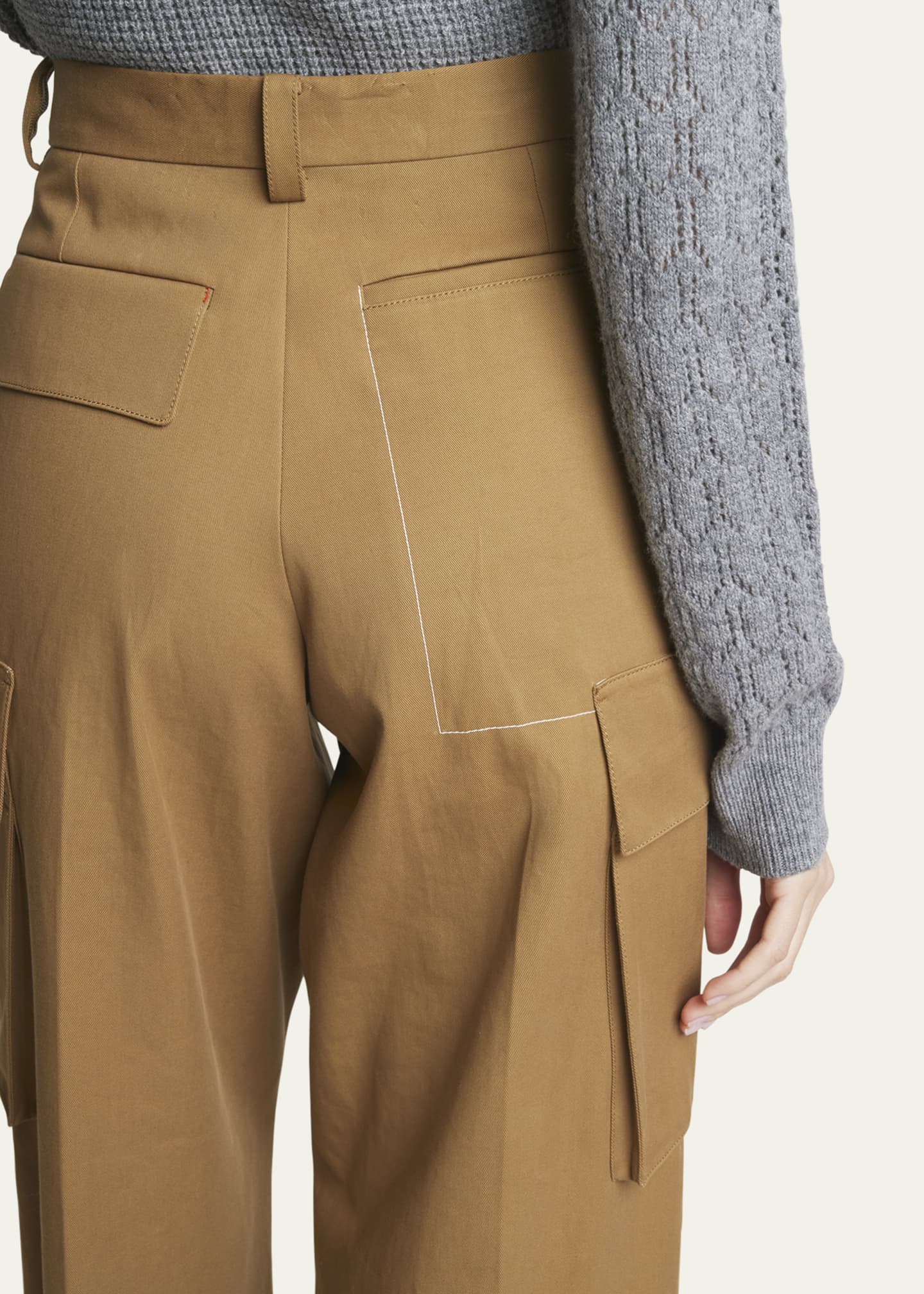 Victoria Beckham Relaxed Wide-Leg Cargo Trousers - Bergdorf