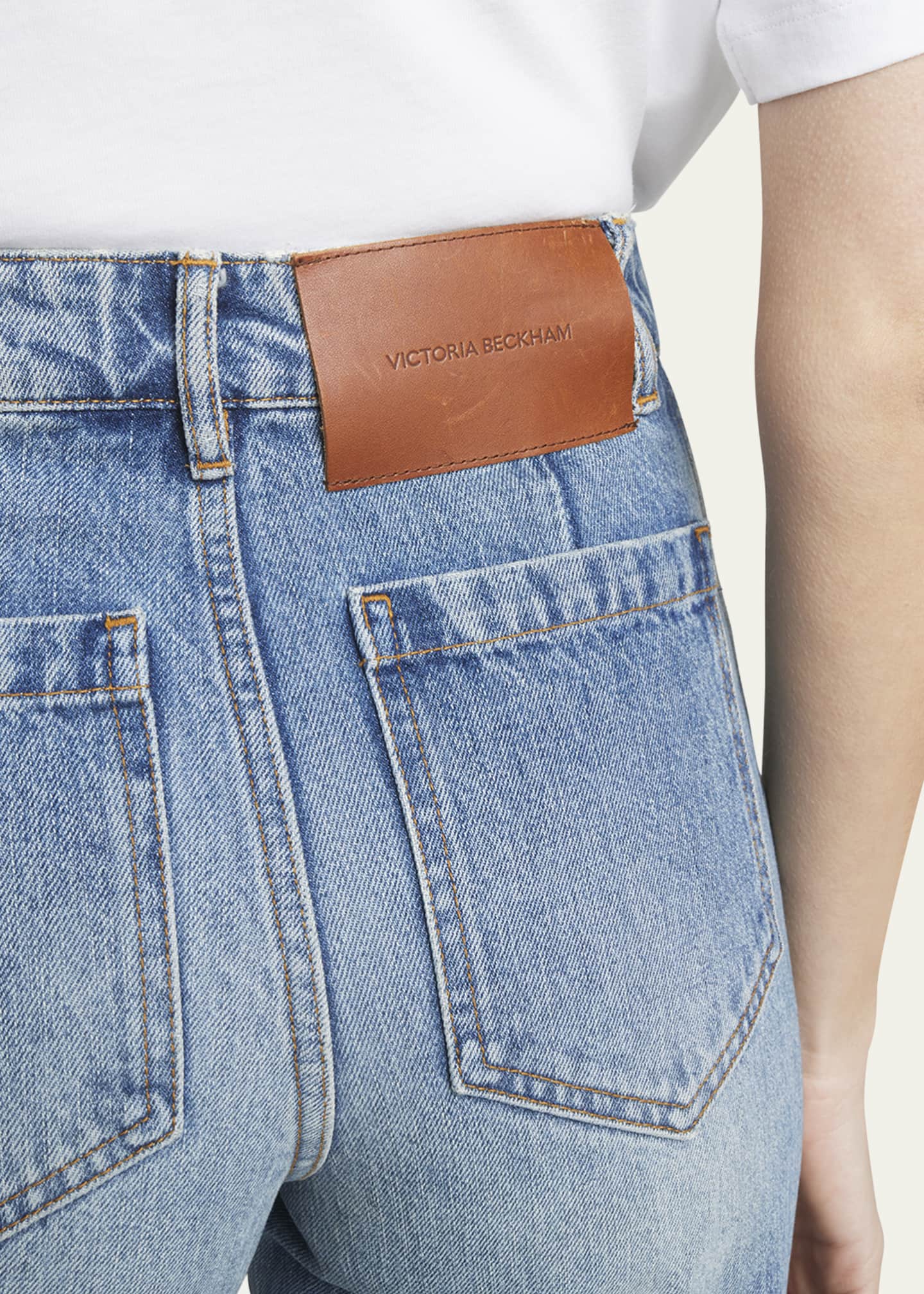 【Victoria Beckham】アリナストレートジーンズ Victoria Beckham Alina Straight-Leg Jeans - Bergdorf Goodman