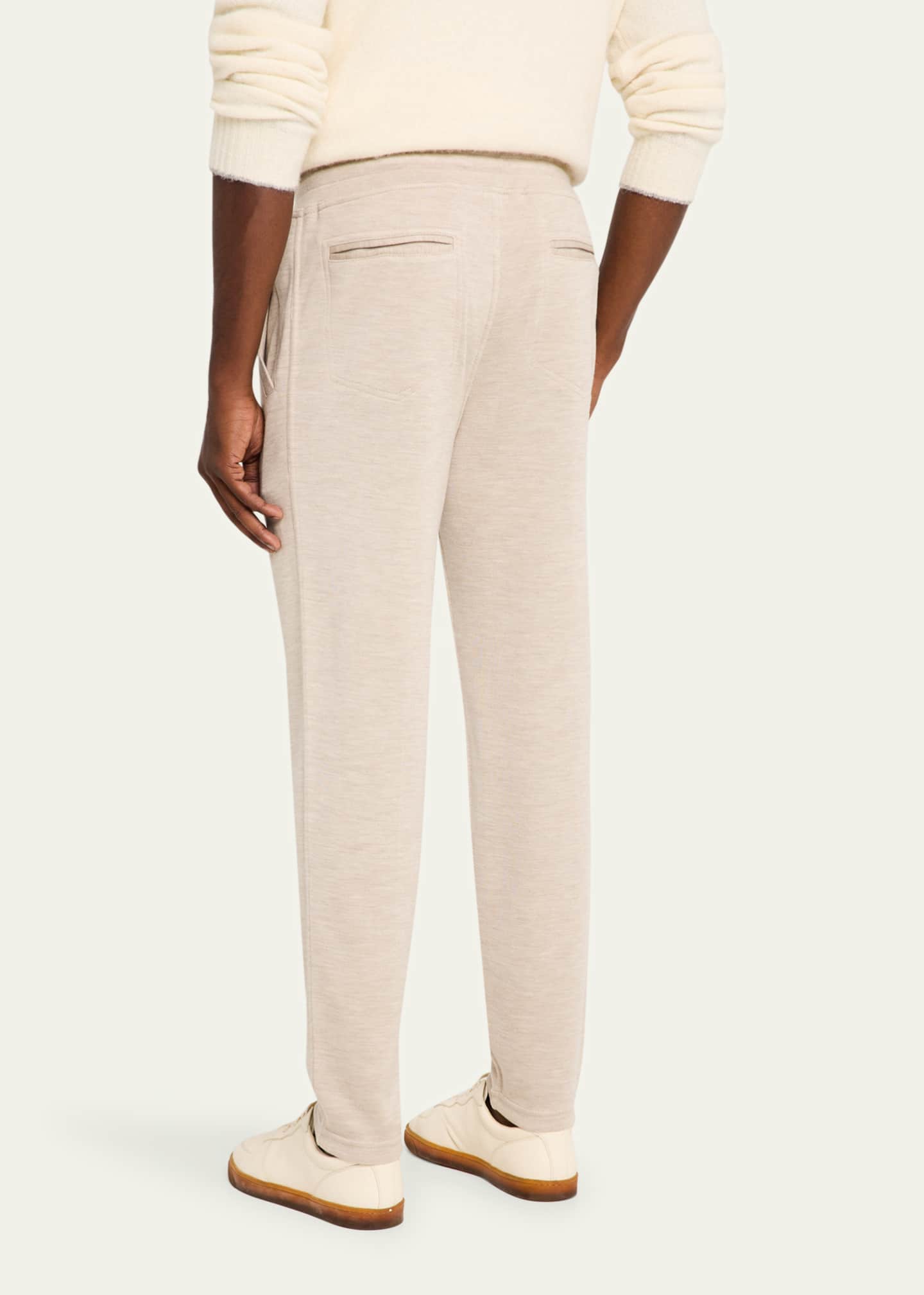 Brunello Cucinelli Men's Cashmere and Silk Travel Sweatpants Image 3 of 5