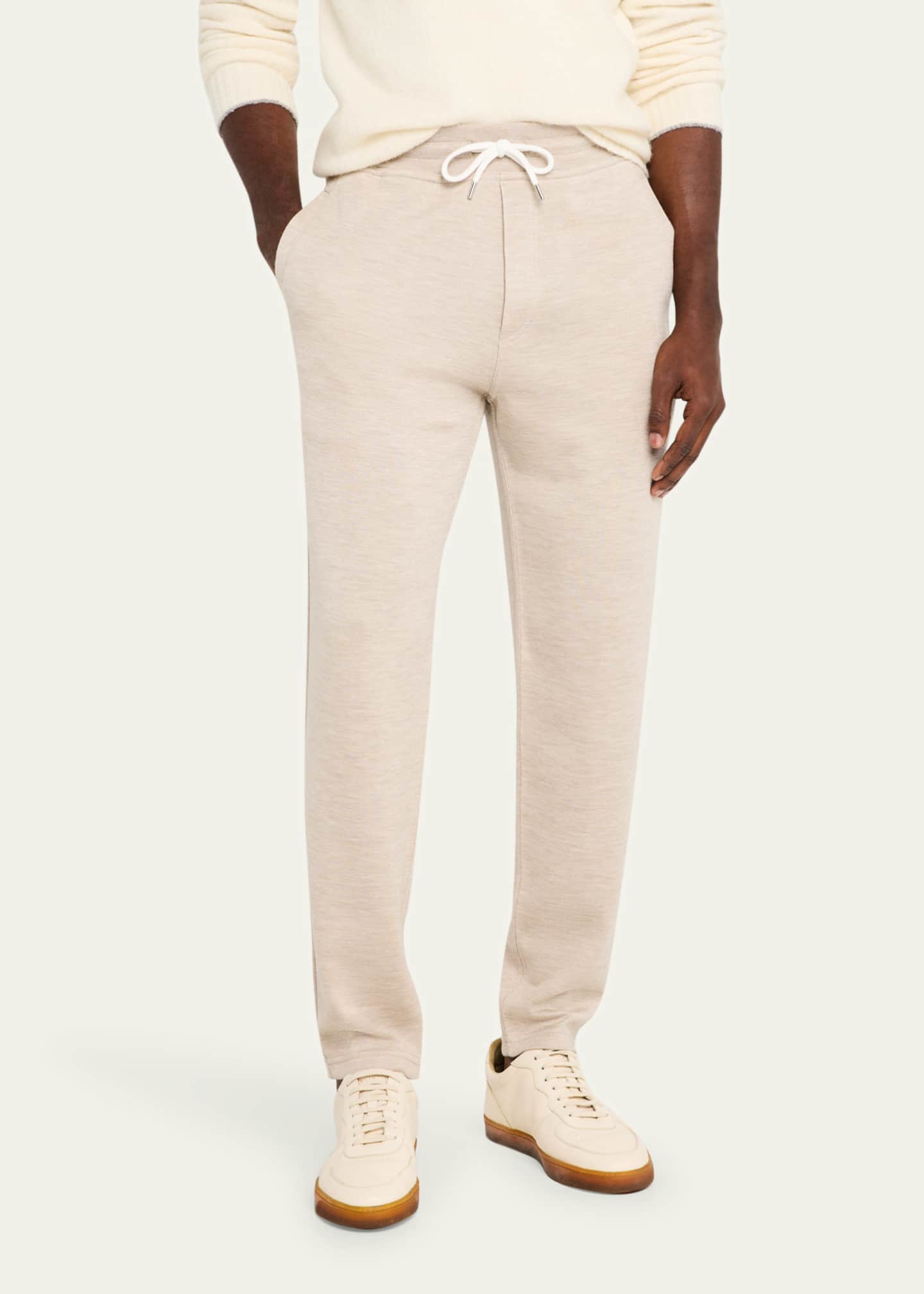Brunello Cucinelli Men's Cashmere and Silk Travel Sweatpants Image 4 of 5