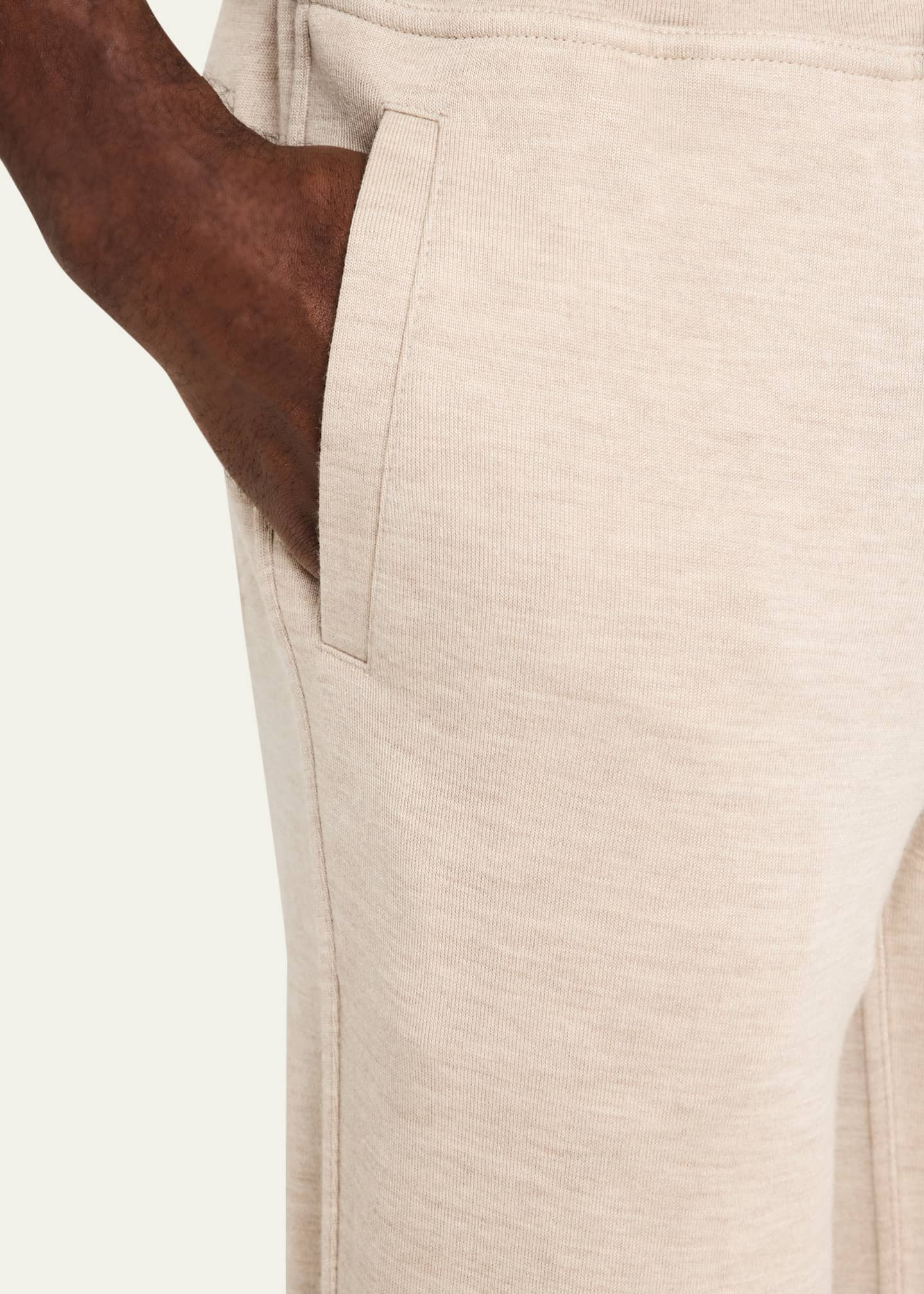 Brunello Cucinelli Men's Cashmere and Silk Travel Sweatpants Image 5 of 5