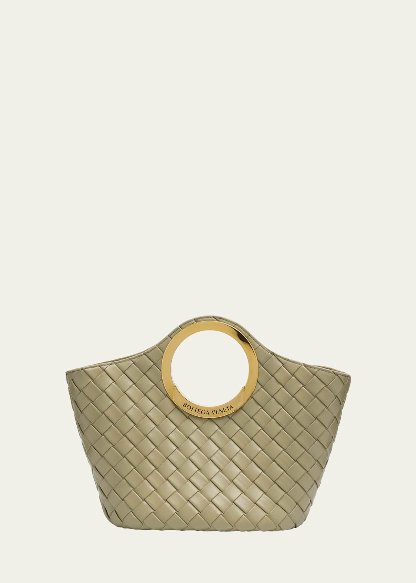 Bottega Veneta Picnic Small Leather Top-Handle Bag Image 1 of 6