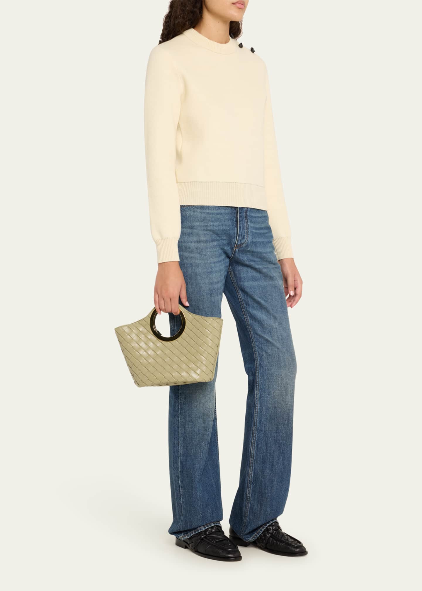 Bottega Veneta Picnic Small Leather Top-Handle Bag Image 5 of 6
