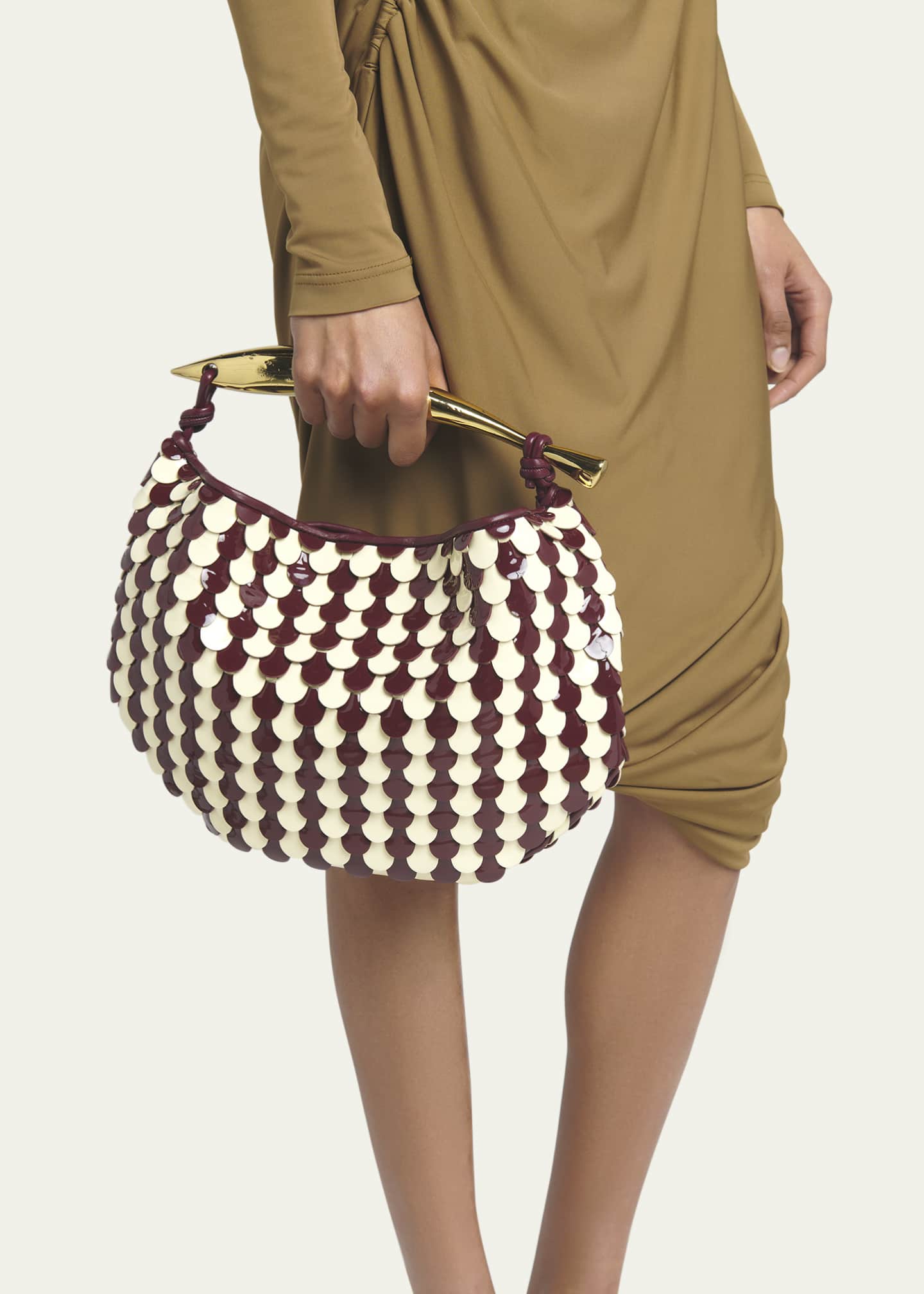 Bottega Veneta Small Sardine Patent Leather Shoulder Bag