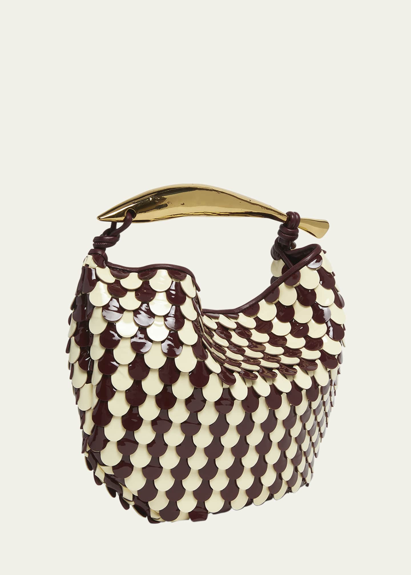 Bottega Veneta Small Sardine Patent Leather Shoulder Bag