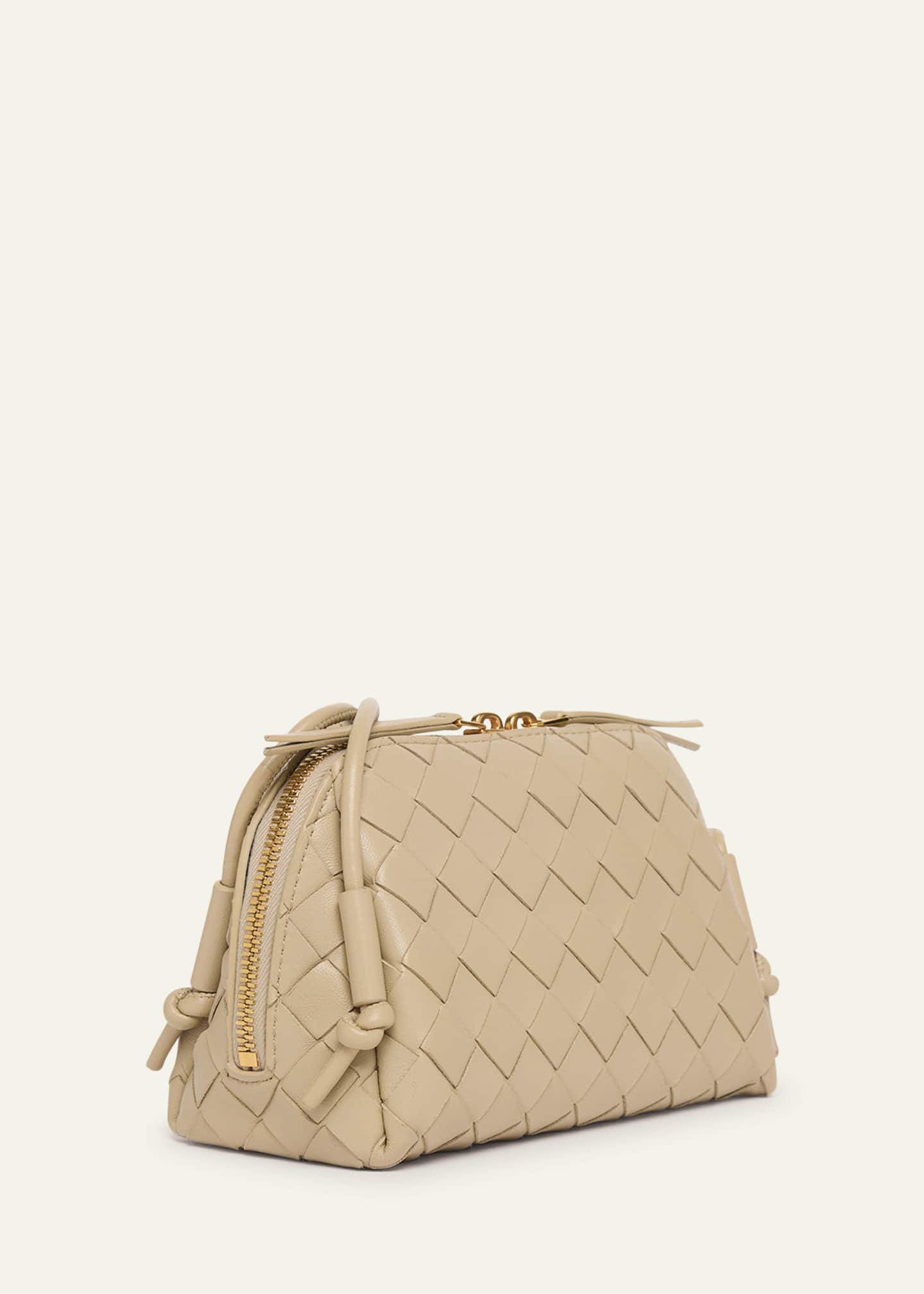 Bottega Veneta Zip Leather Pouch Shoulder Bag Image 3 of 6
