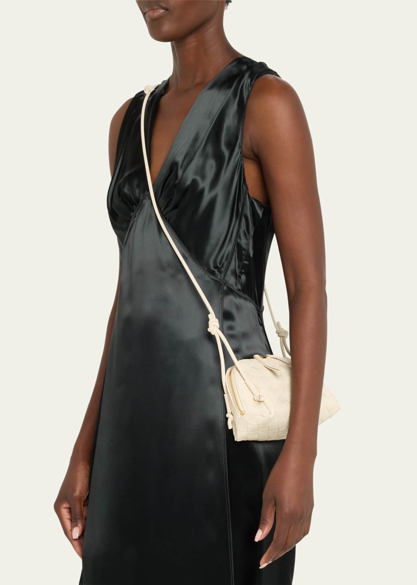 Bottega Veneta Zip Leather Pouch Shoulder Bag | Neiman Marcus