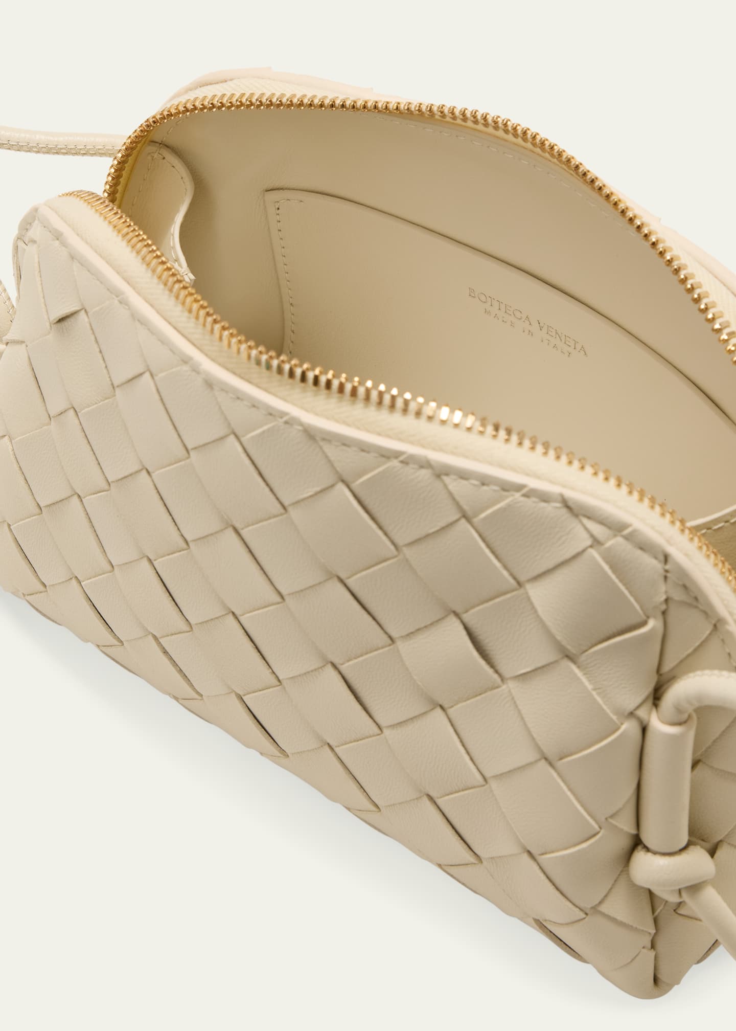 Bottega Veneta Zip Leather Pouch Shoulder Bag | Neiman Marcus