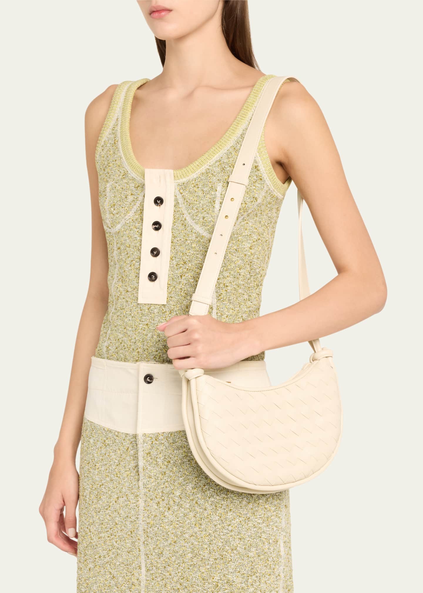 Bottega Veneta Gemelli Multipocket Leather Shoulder Bag