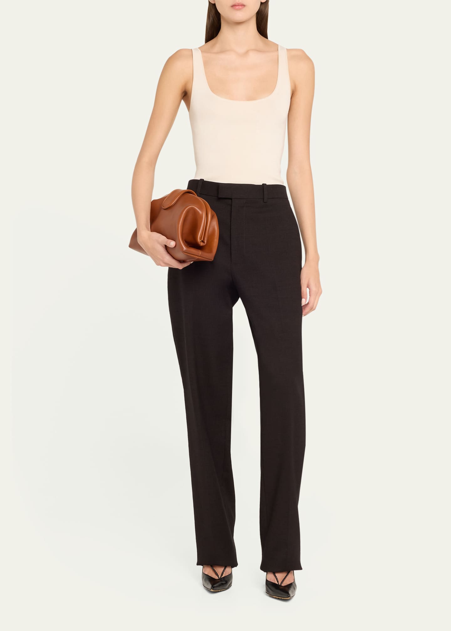 Bottega Veneta Lauren 1980 Teen Clutch Bag with Chain Strap Image 4 of 4