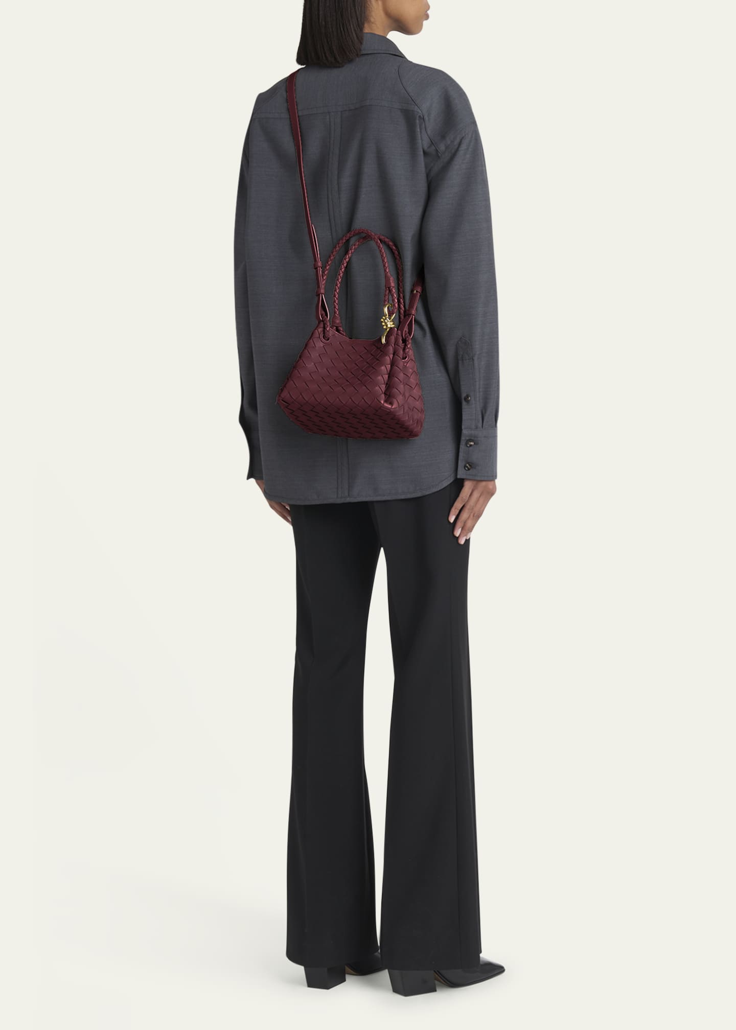Bottega Veneta Small Andiamo Parachute Bag Image 5 of 6