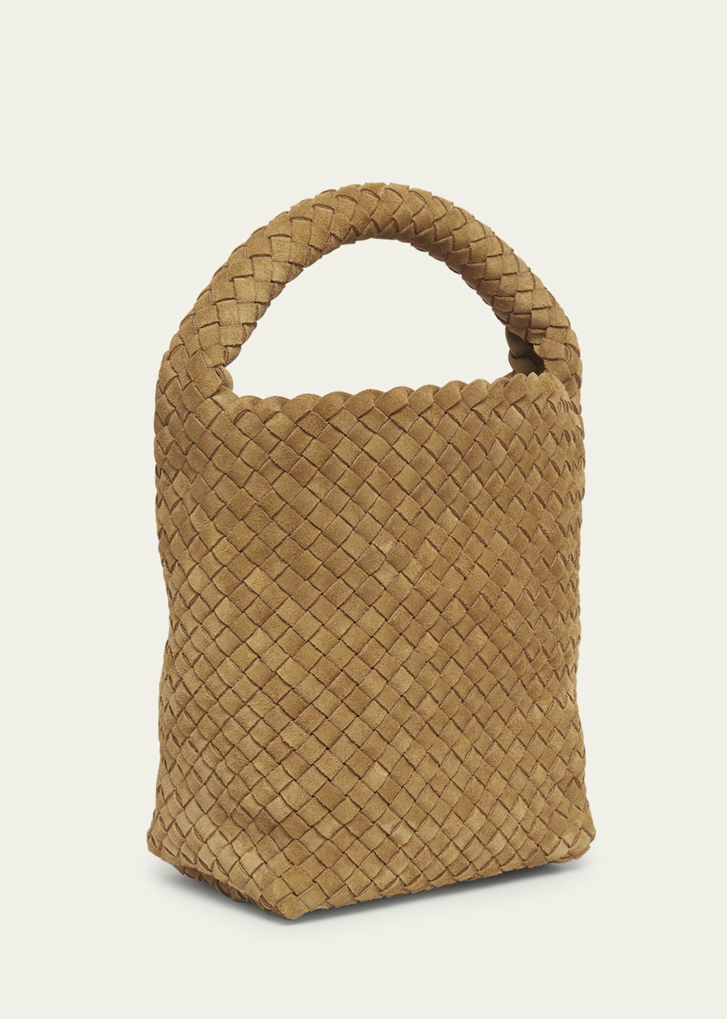 Bottega Veneta Cabat Bucket Bag Dark Praline