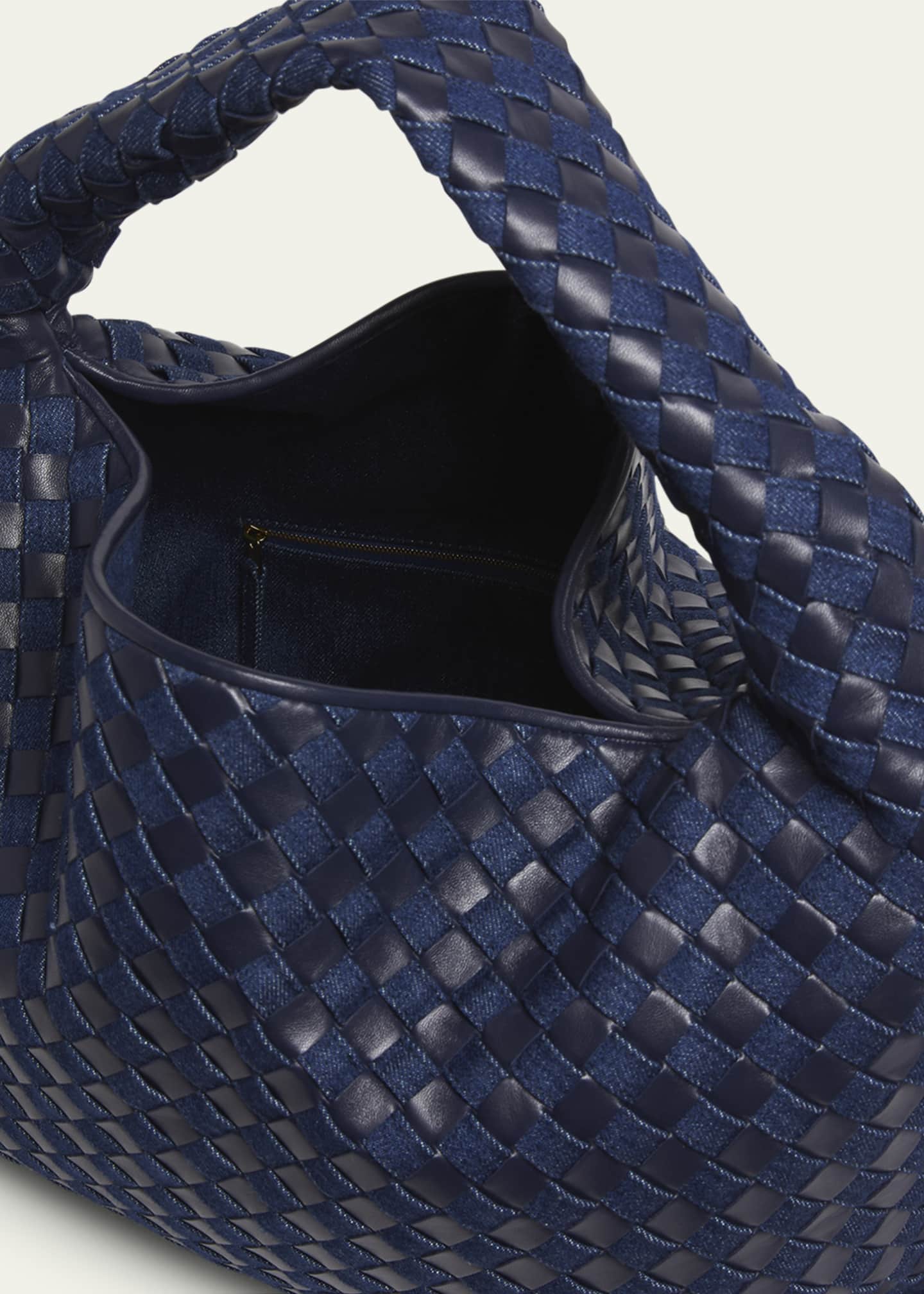 Bottega Veneta Large Hop Denim Hobo Bag Image 4 of 5