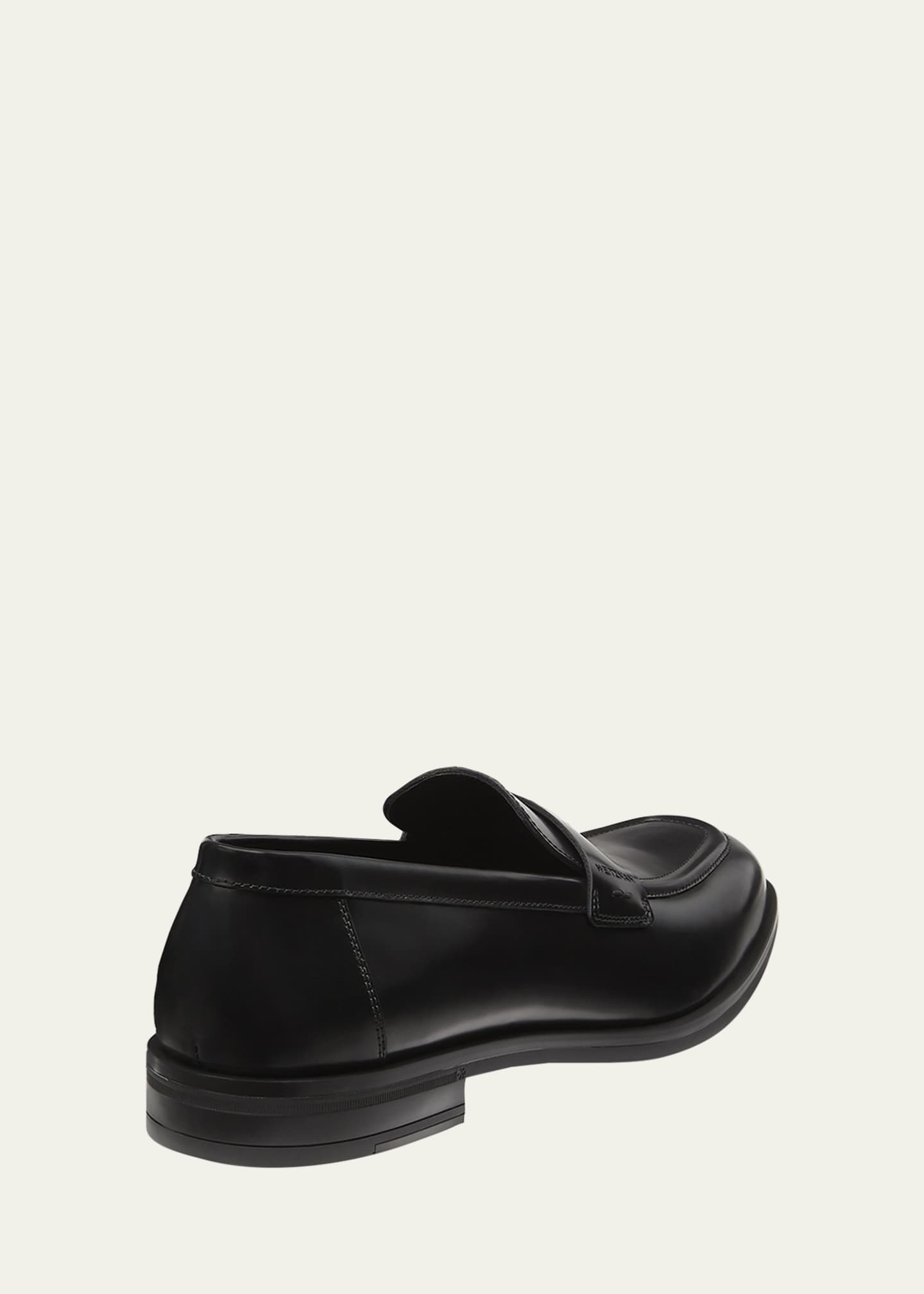Stuart Weitzman Men's Club Brushed Leather Slip-On Loafers Image 3 of 3