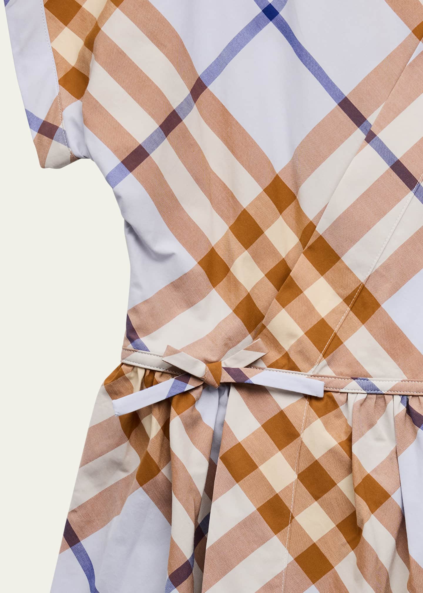 Burberry Girl s Anorra Check Print A Line Dress Size 3 14