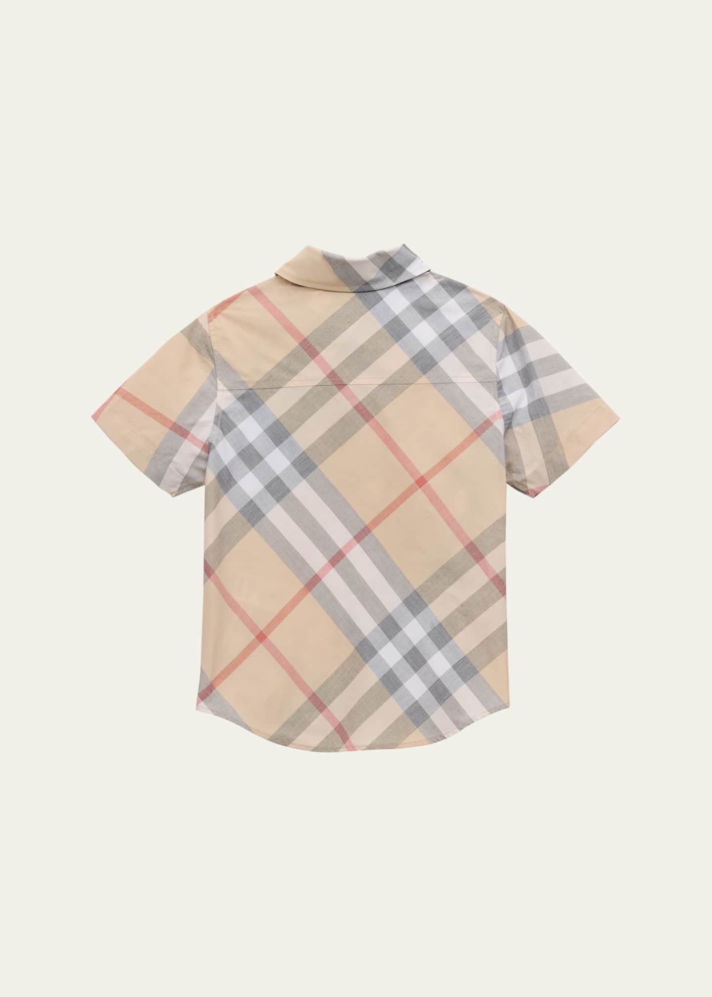 新品未使用！Burberry children チェックシャツ Burberry Kids Vintage Check Cotton Shirt | White | FARFETCH