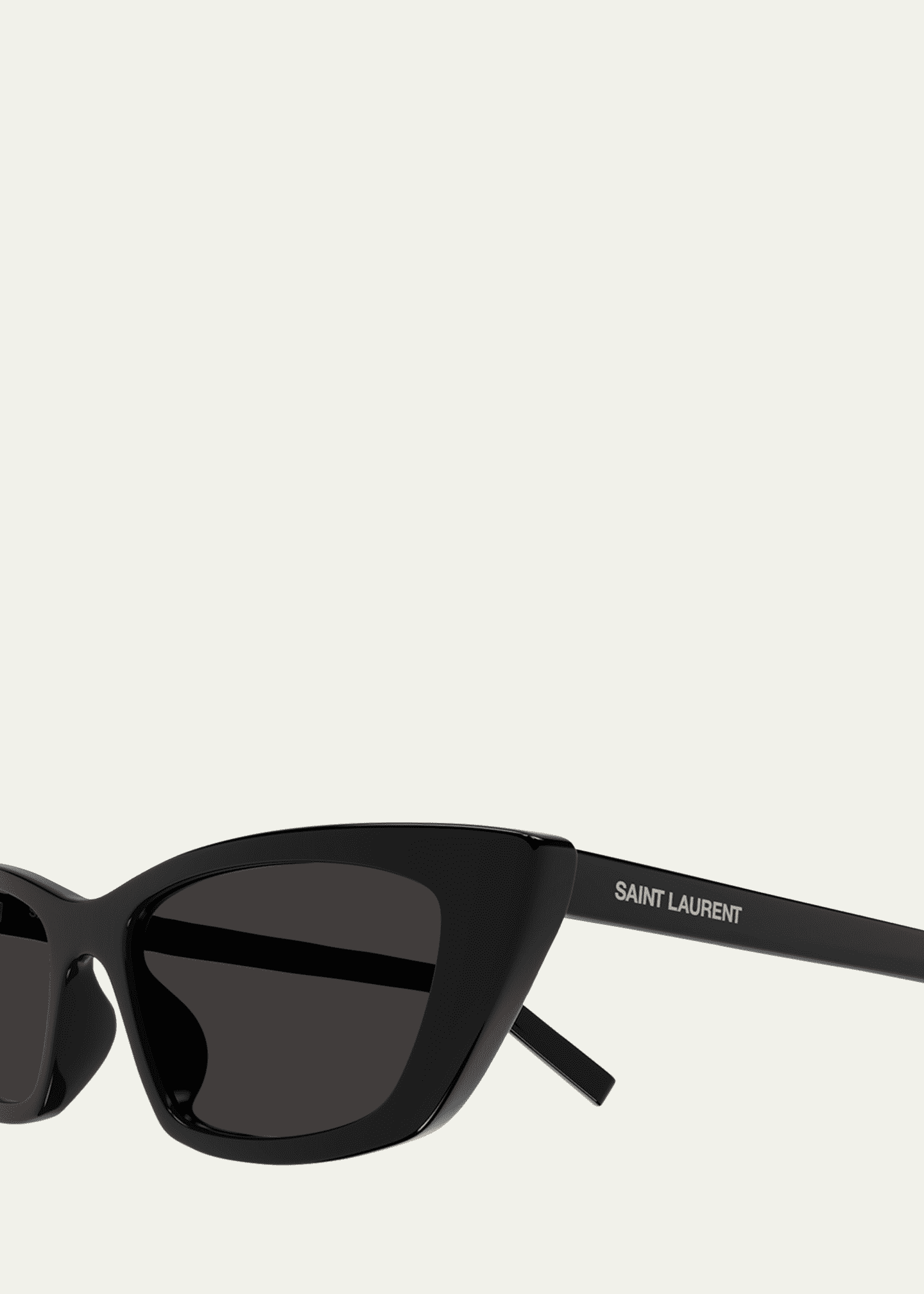 Saint Laurent Sleek Acetate Cat-Eye Sunglasses Image 3 of 3