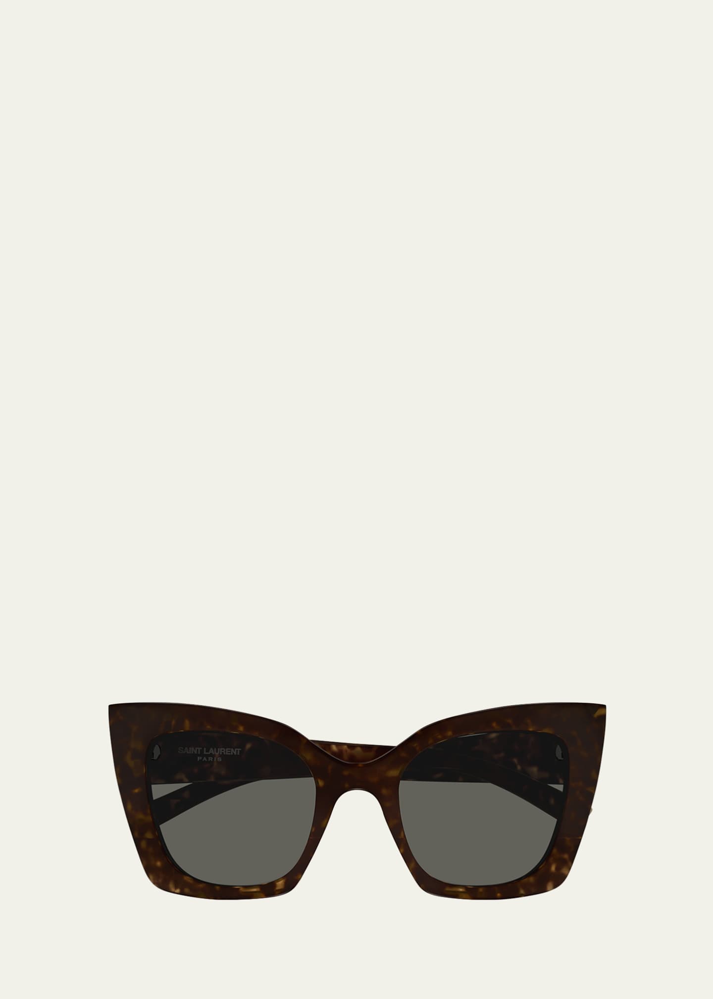 Saint Laurent Fashion Show Bio Nylon Cat-Eye Sunglasses Image 1 of 2