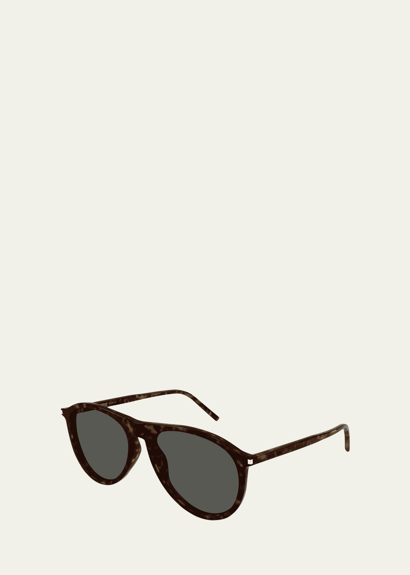 Saint Laurent Thin Acetate Aviator Sunglasses Image 2 of 2