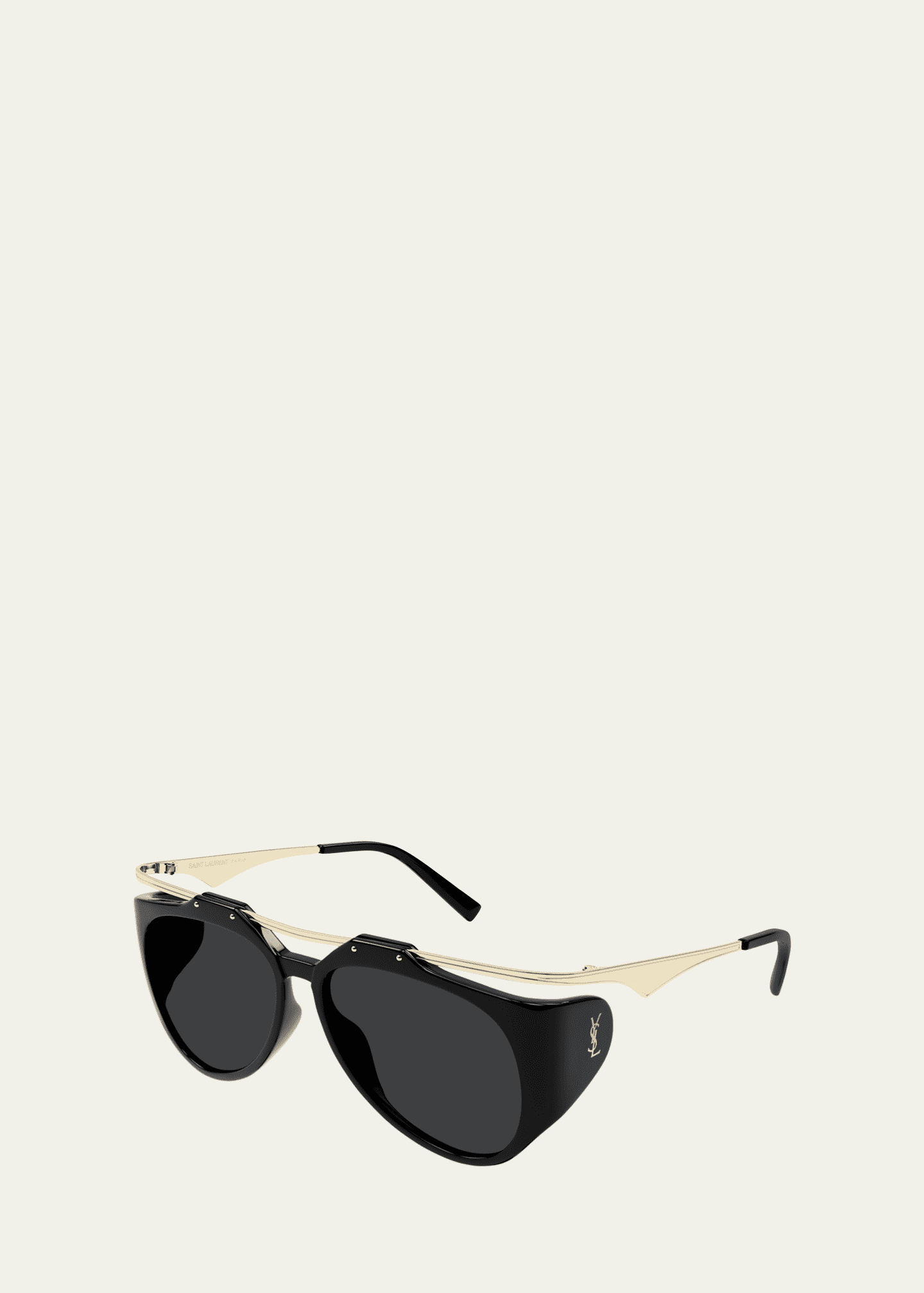 Saint Laurent Amelia Plastic & Metal Aviator Sunglasses Image 2 of 2