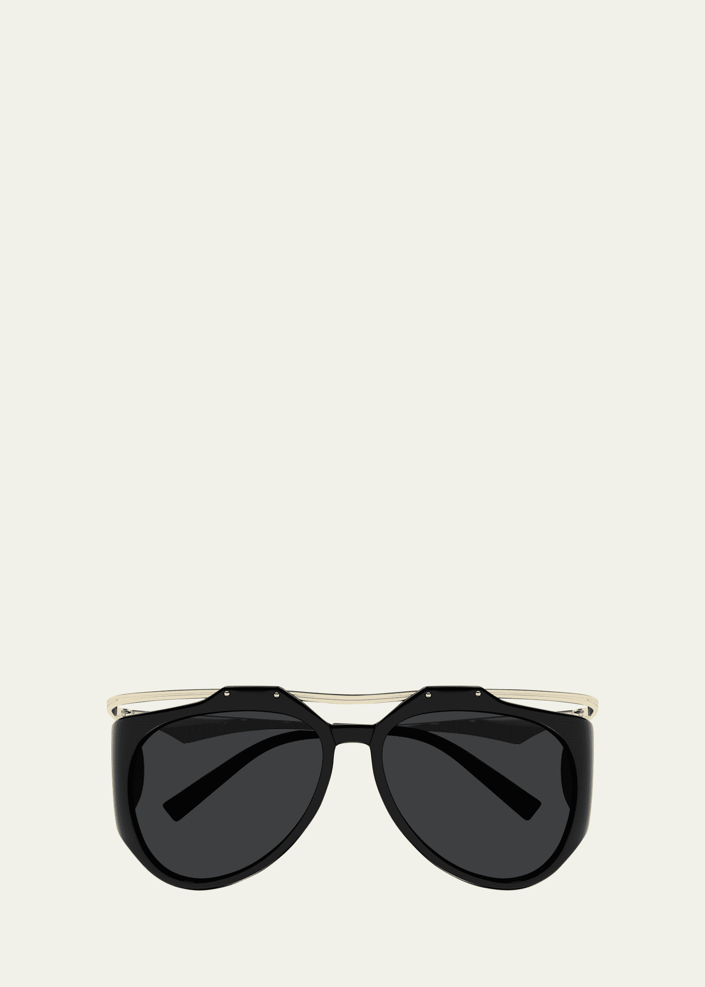 Saint Laurent Amelia Plastic & Metal Aviator Sunglasses Image 1 of 2