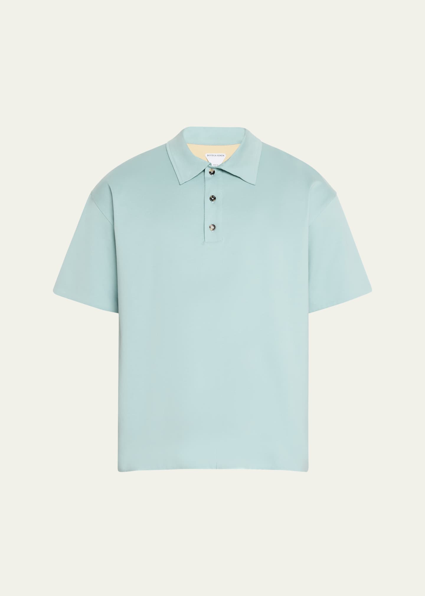 Bottega Veneta Men's Relaxed Cotton Polo Shirt Image 1 of 5