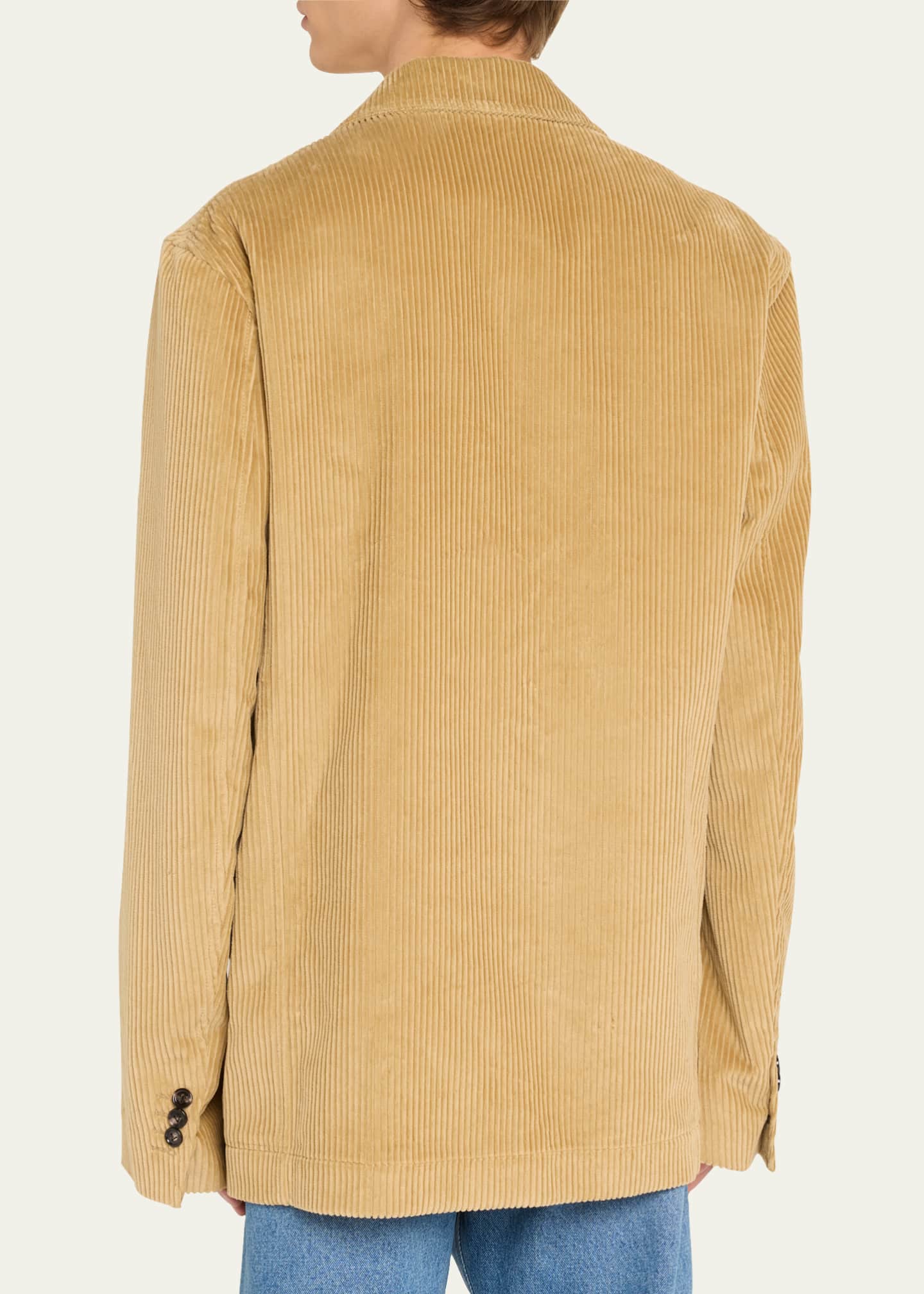 Bottega Veneta Men's Wide-Wale Corduroy Sport Coat Image 3 of 5