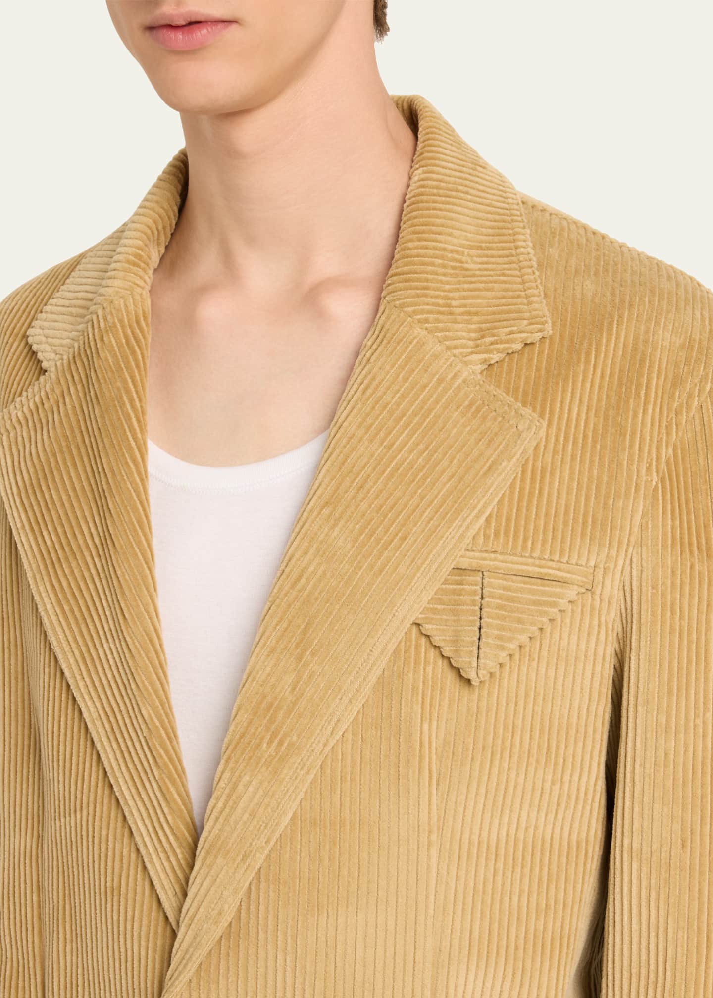 Bottega Veneta Men's Wide-Wale Corduroy Sport Coat Image 5 of 5