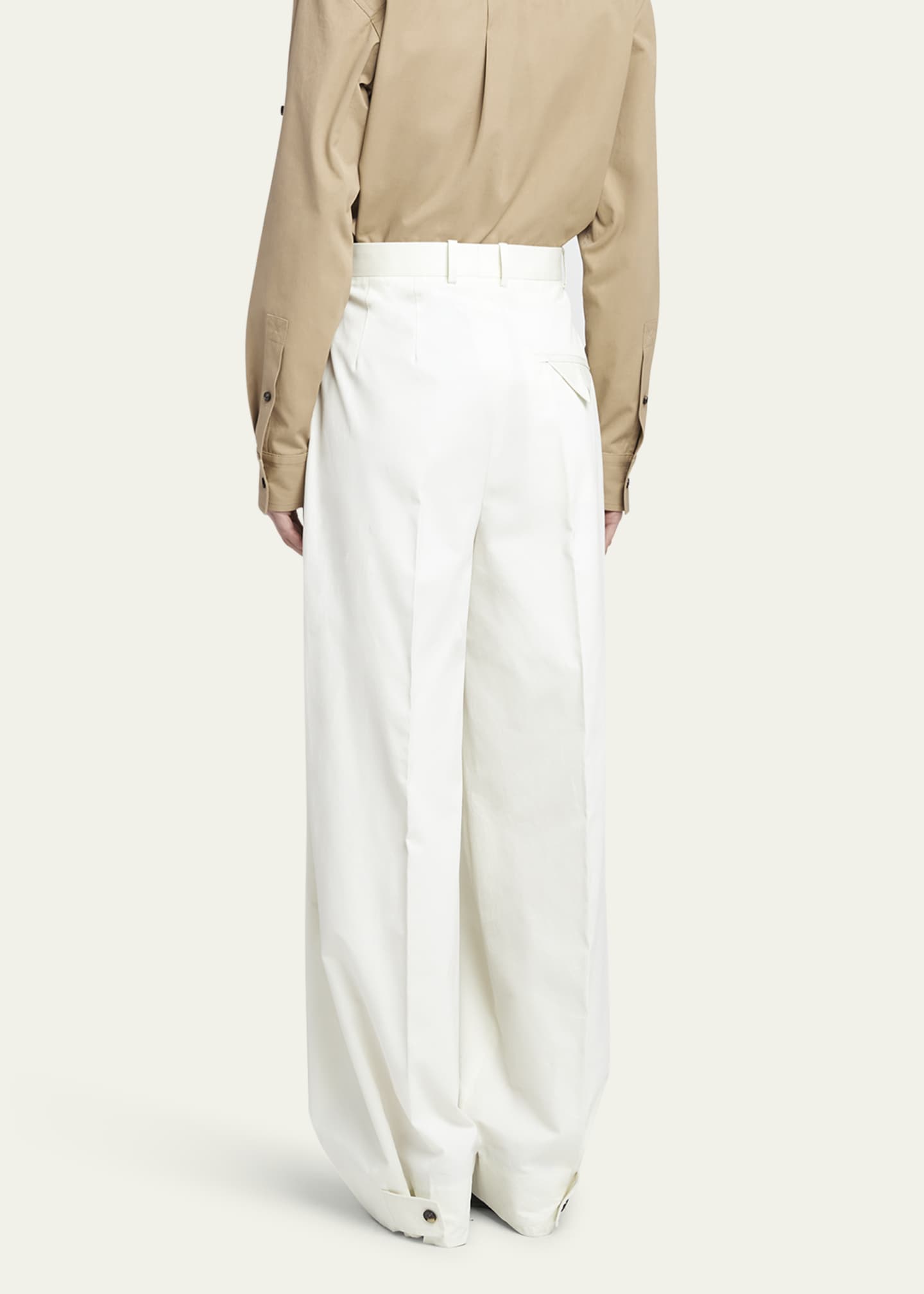 Bottega Veneta Light Cotton Twill Trousers Image 3 of 5