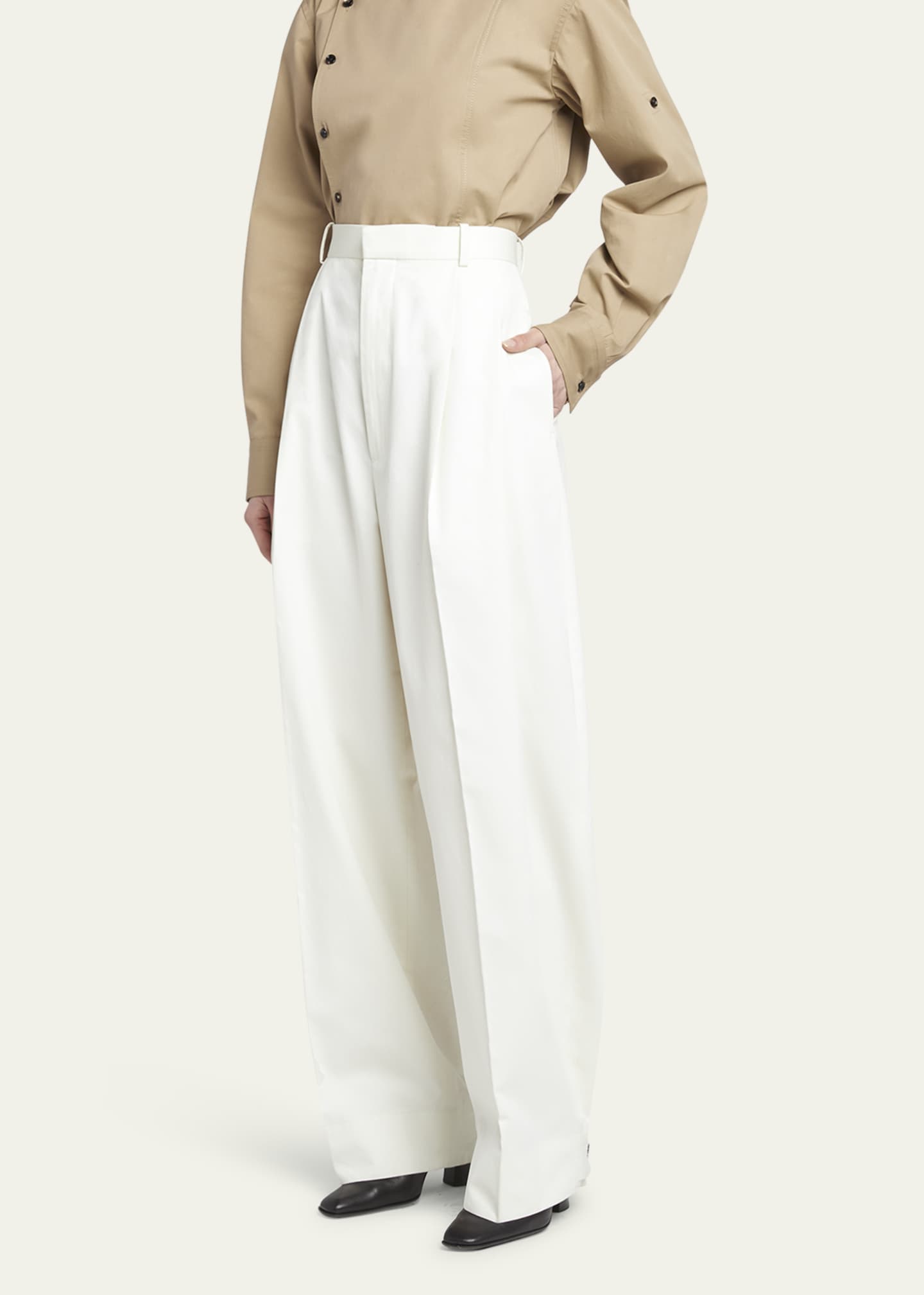 Bottega Veneta Light Cotton Twill Trousers Image 4 of 5