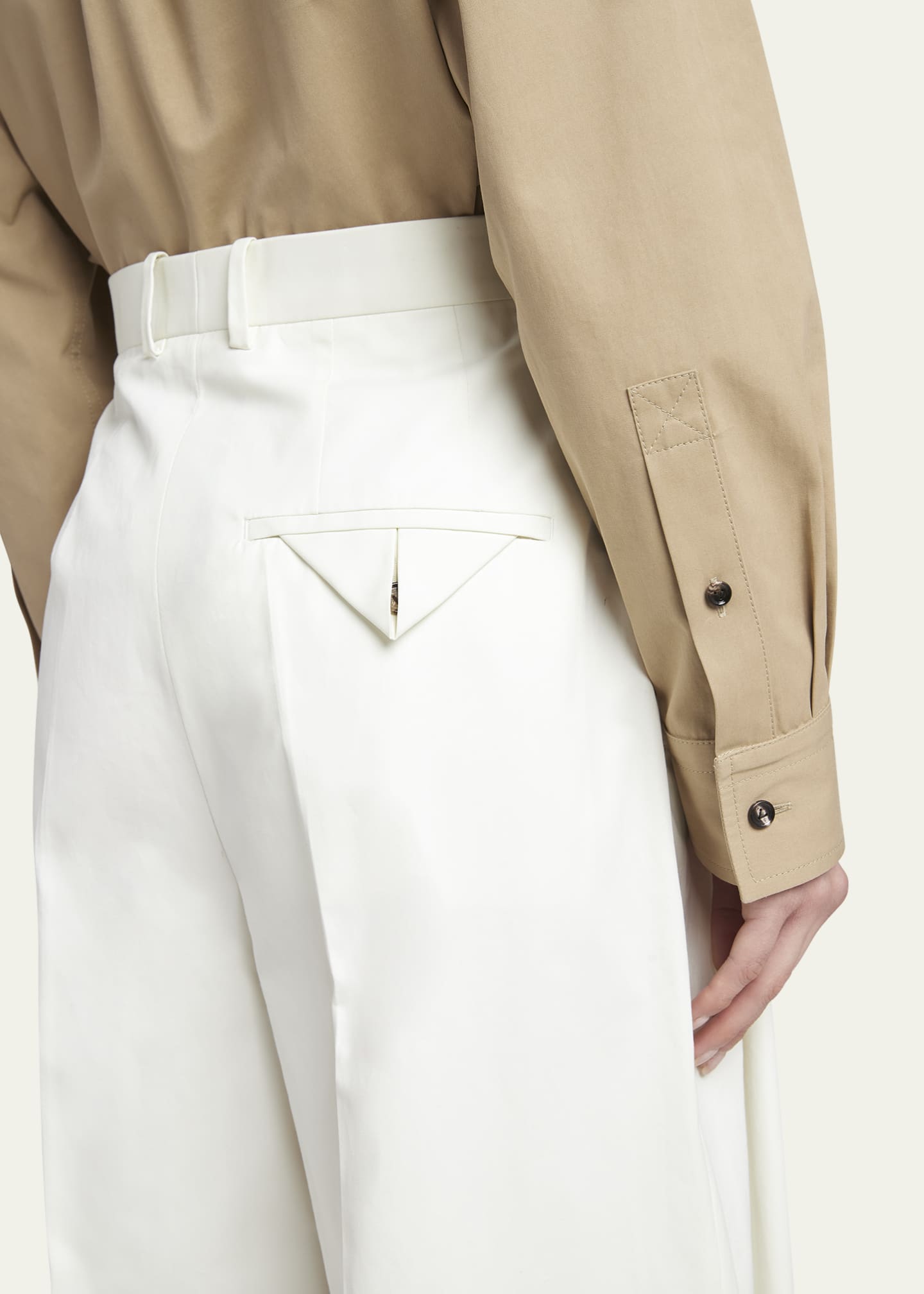 Bottega Veneta Light Cotton Twill Trousers Image 5 of 5