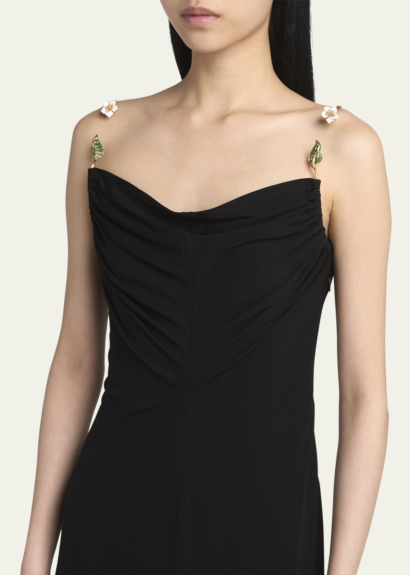 Bottega Veneta Matte Crepe Jersey Midi Dress with Bottega Veneta Matte Crepe Jersey Midi Dress with