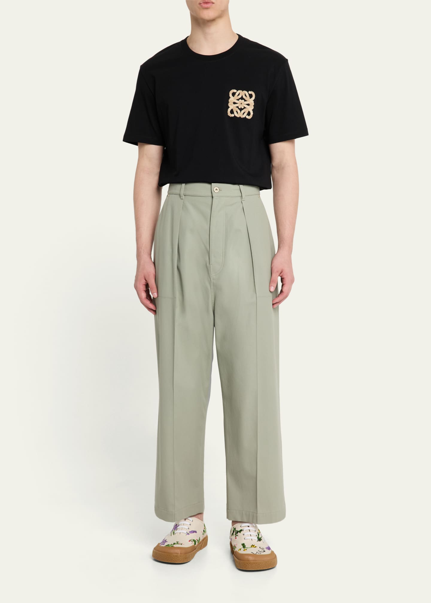 Men's Flocked Anagram Logo Jersey T-Shirt