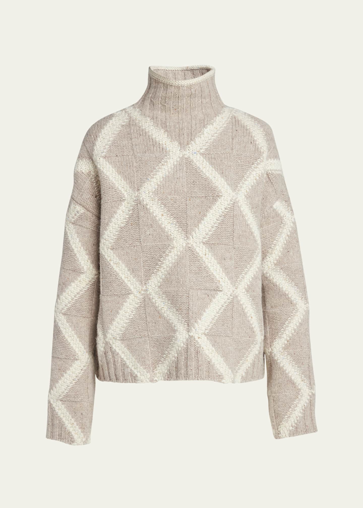 Bottega Veneta Argyle Intarsia Wool Sweater Image 1 of 5