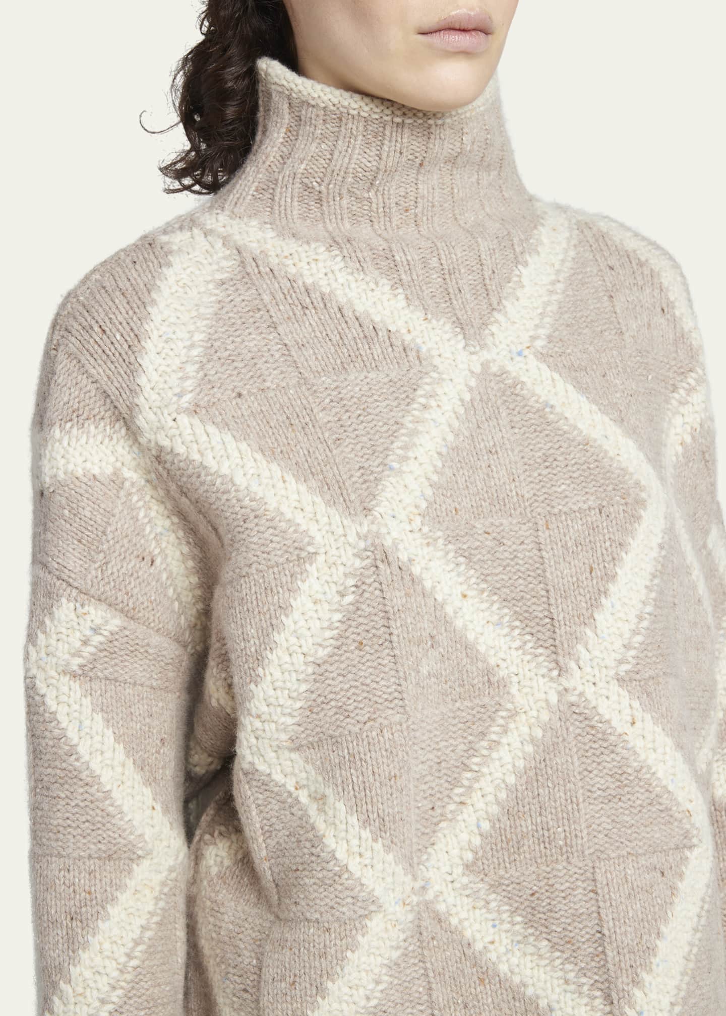 Bottega Veneta Argyle Intarsia Wool Sweater Image 5 of 5