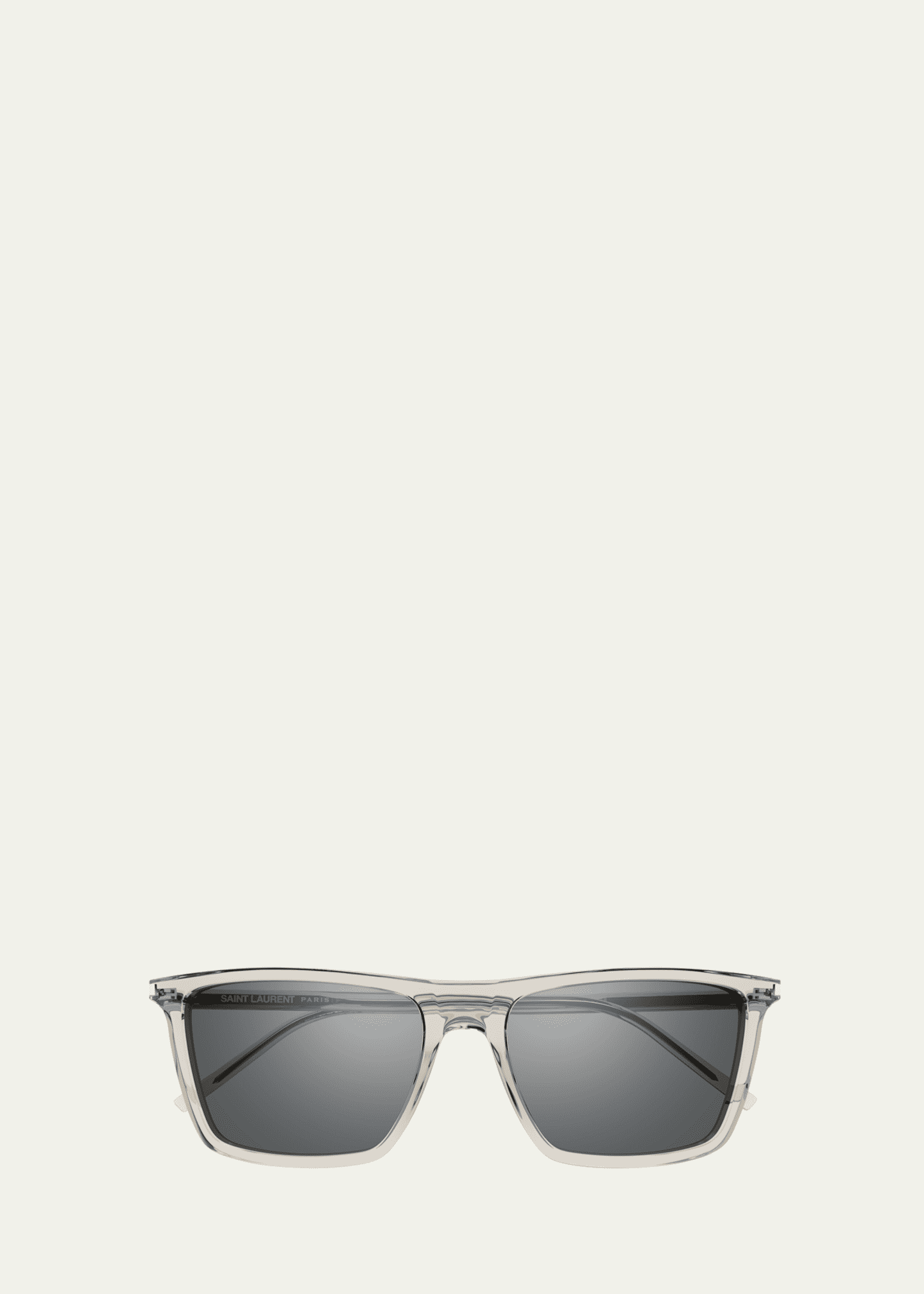 Saint Laurent Men's Rectangle Acetate Sunglasses Image 1 of 2
