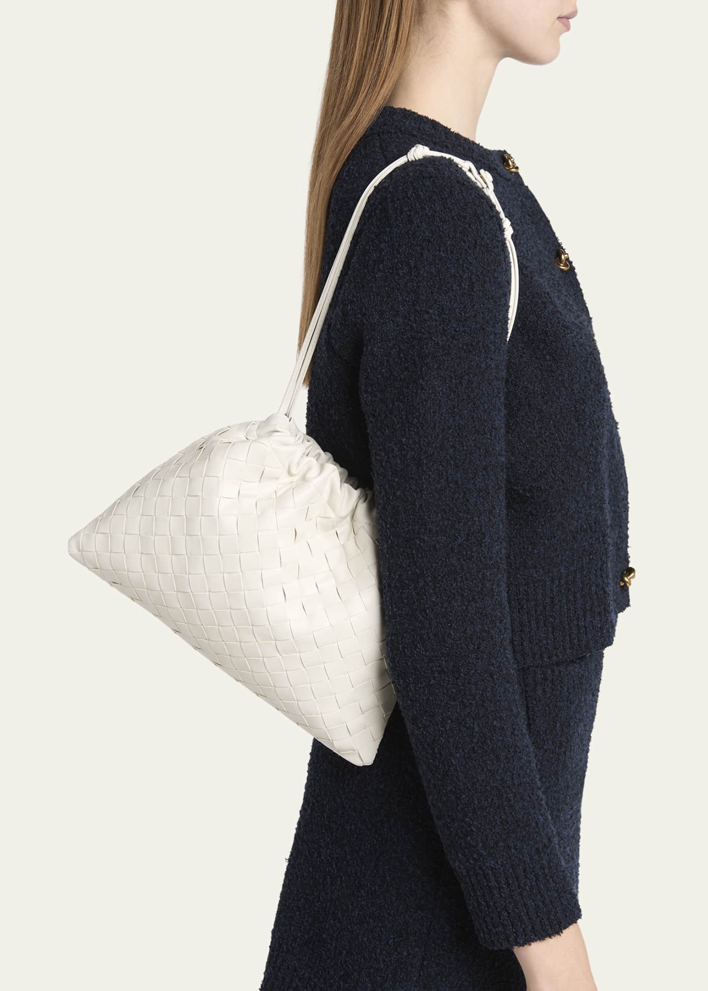 Bottega Veneta Medium Leather Pouch Bag Image 2 of 6