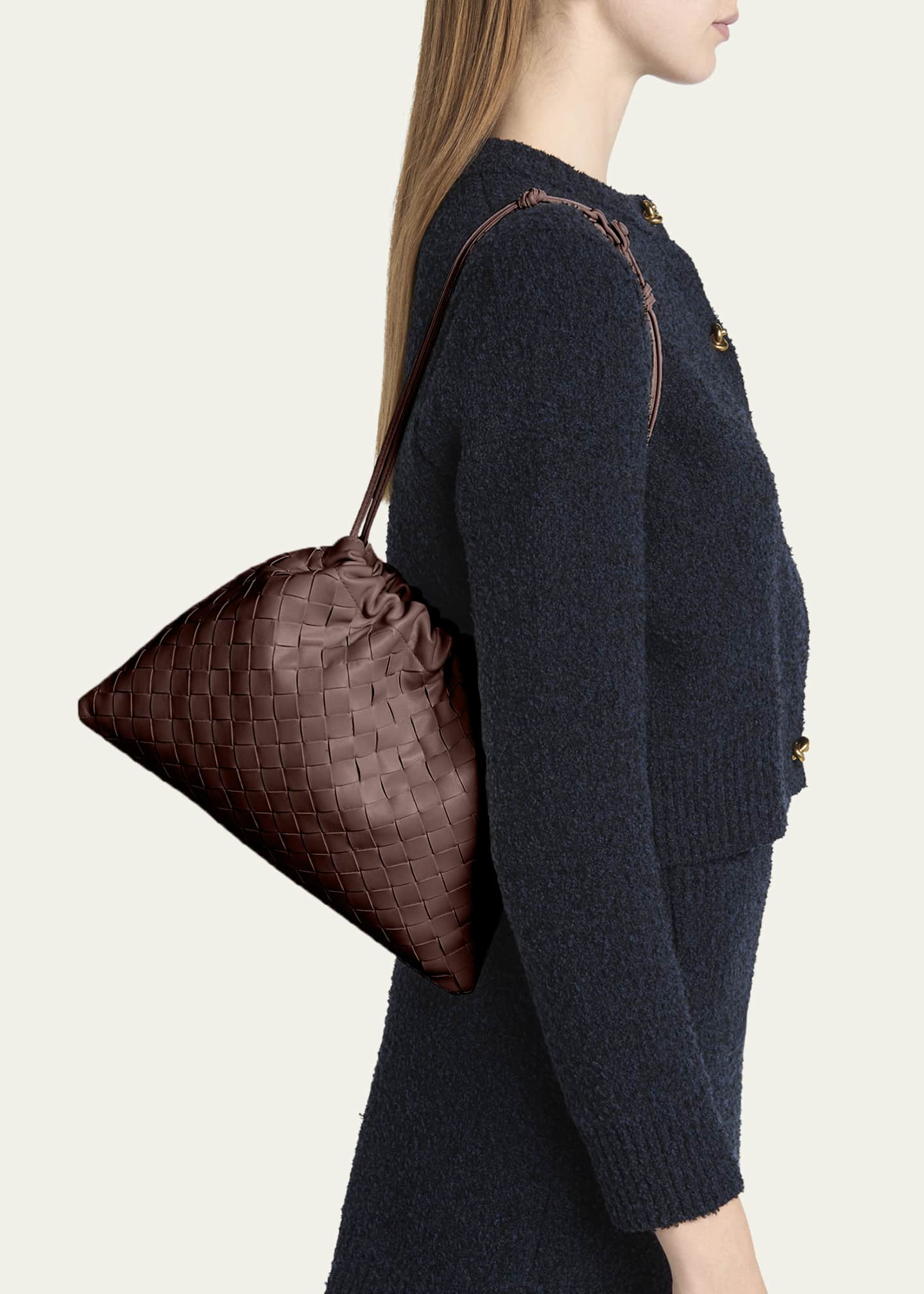 Bottega Veneta Medium Leather Pouch Bag Image 2 of 6
