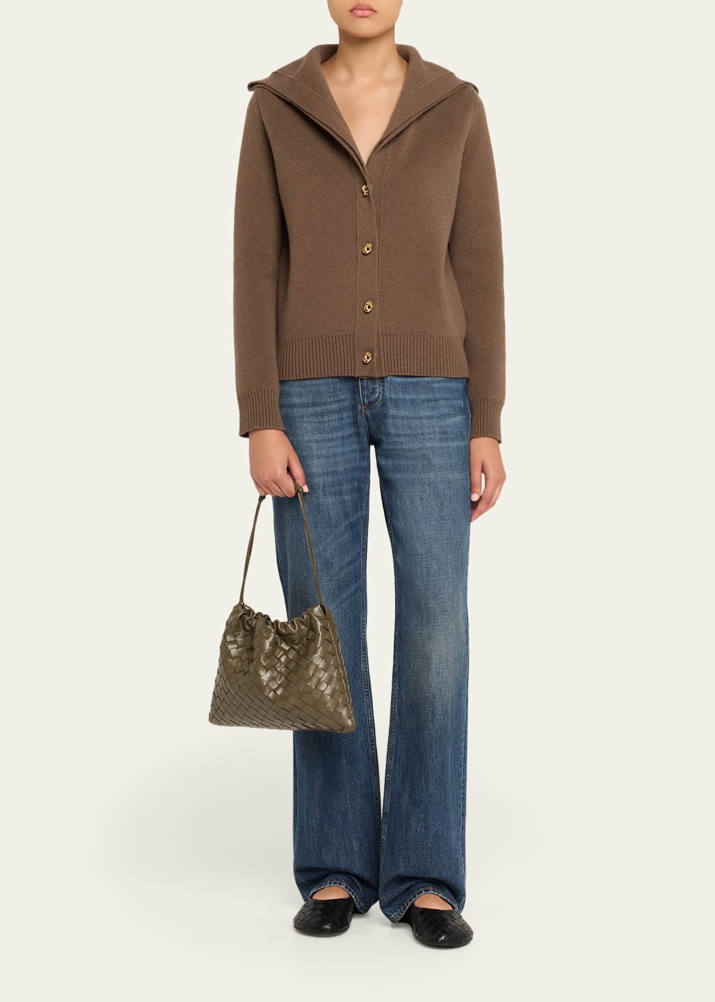 Bottega Veneta Medium Leather Pouch Bag Image 5 of 6