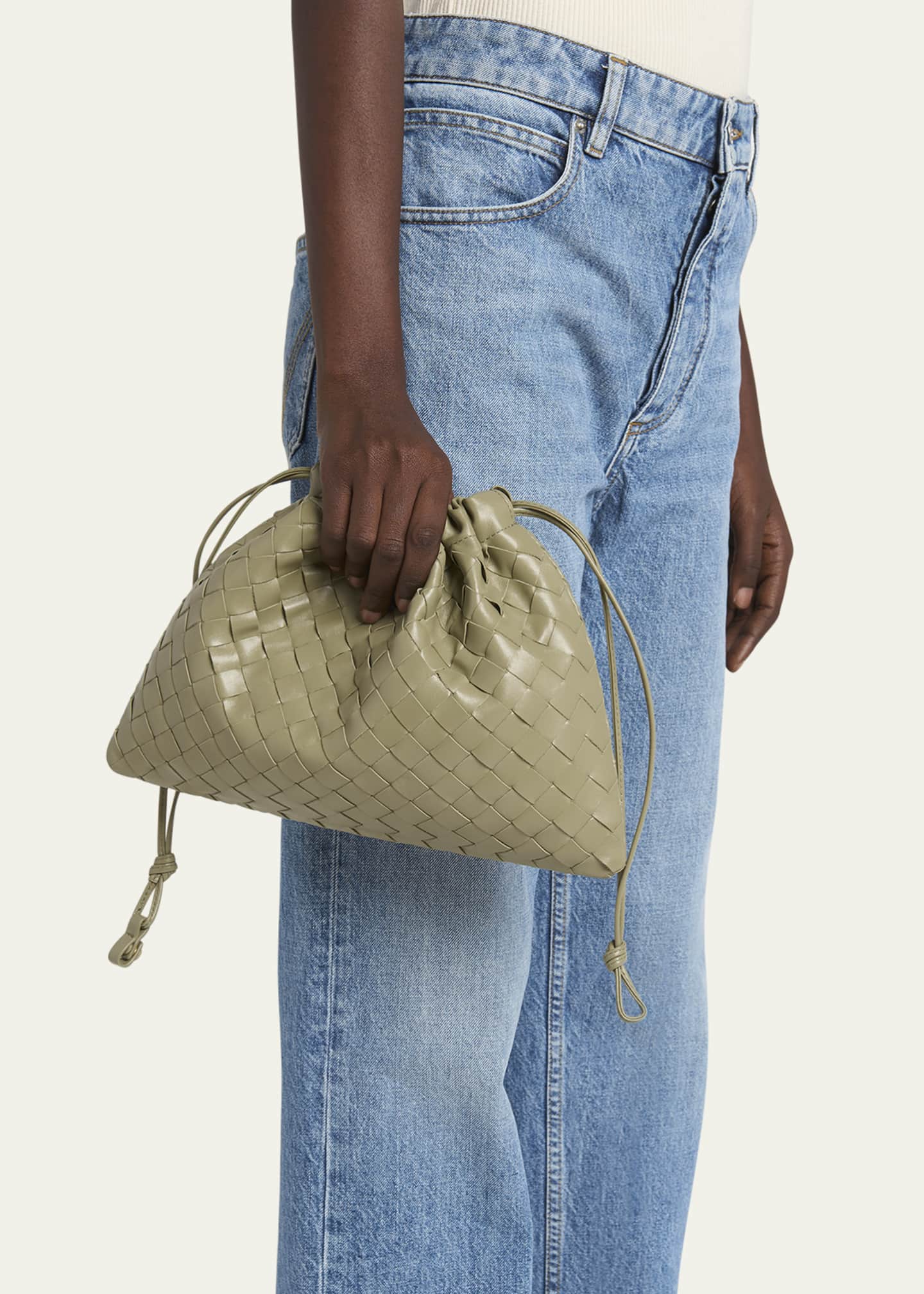 Bottega Veneta Medium Leather Pouch Bag Image 2 of 6