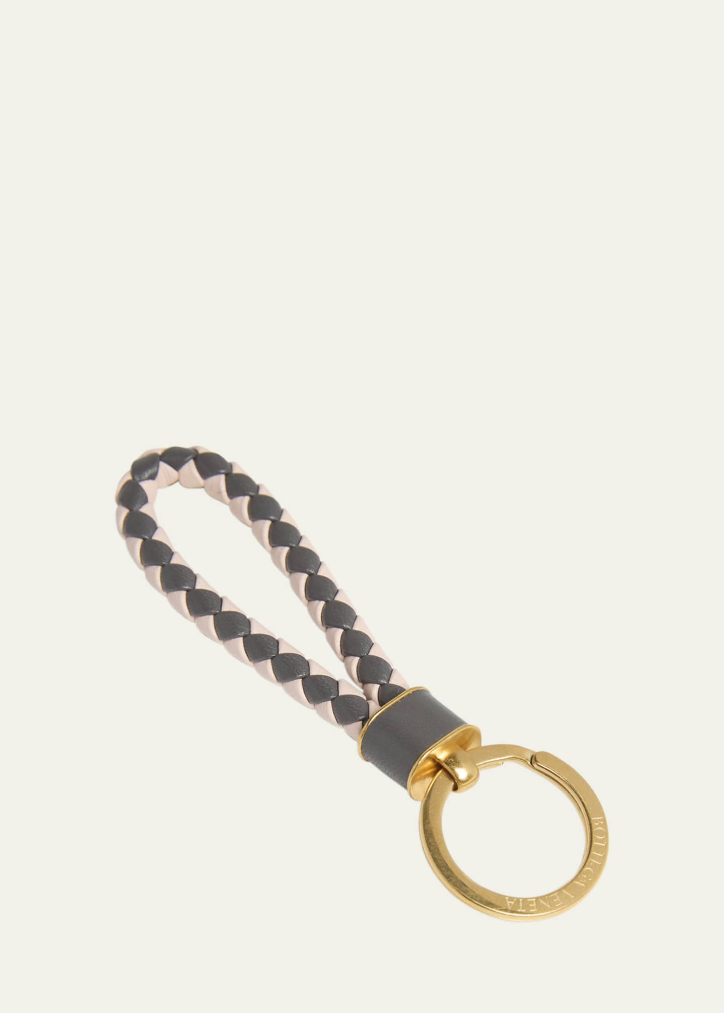 ★BOTTEGA VENETA★ Intrecciato Keyring Fondant 709727VMAY121 Bottega Veneta® Men's Intreccio Key Ring in Fondant. Shop