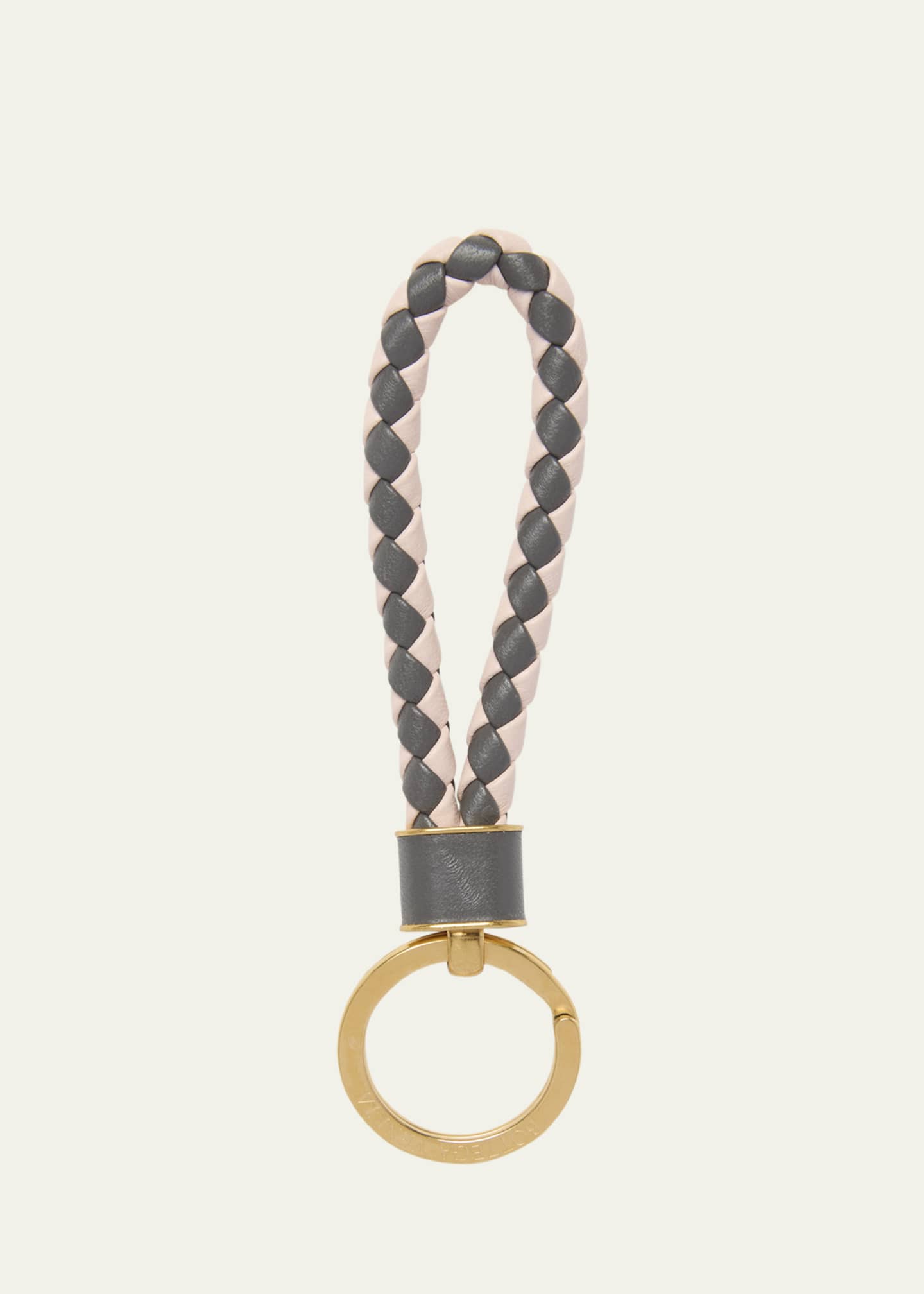 【関税＆送料込み】Bottega Veneta Intrecciato Leather Keyri Bottega Veneta Intrecciato Leather Keyring - Bergdorf Goodman
