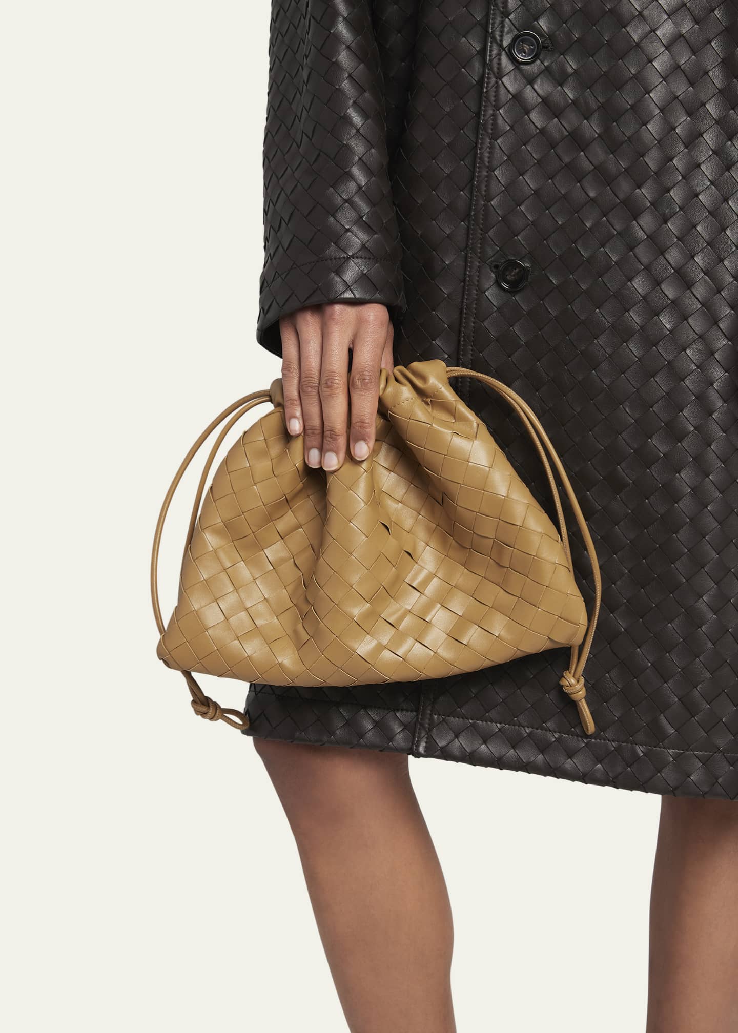 Bottega Veneta Medium Leather Pouch Bag Image 2 of 5