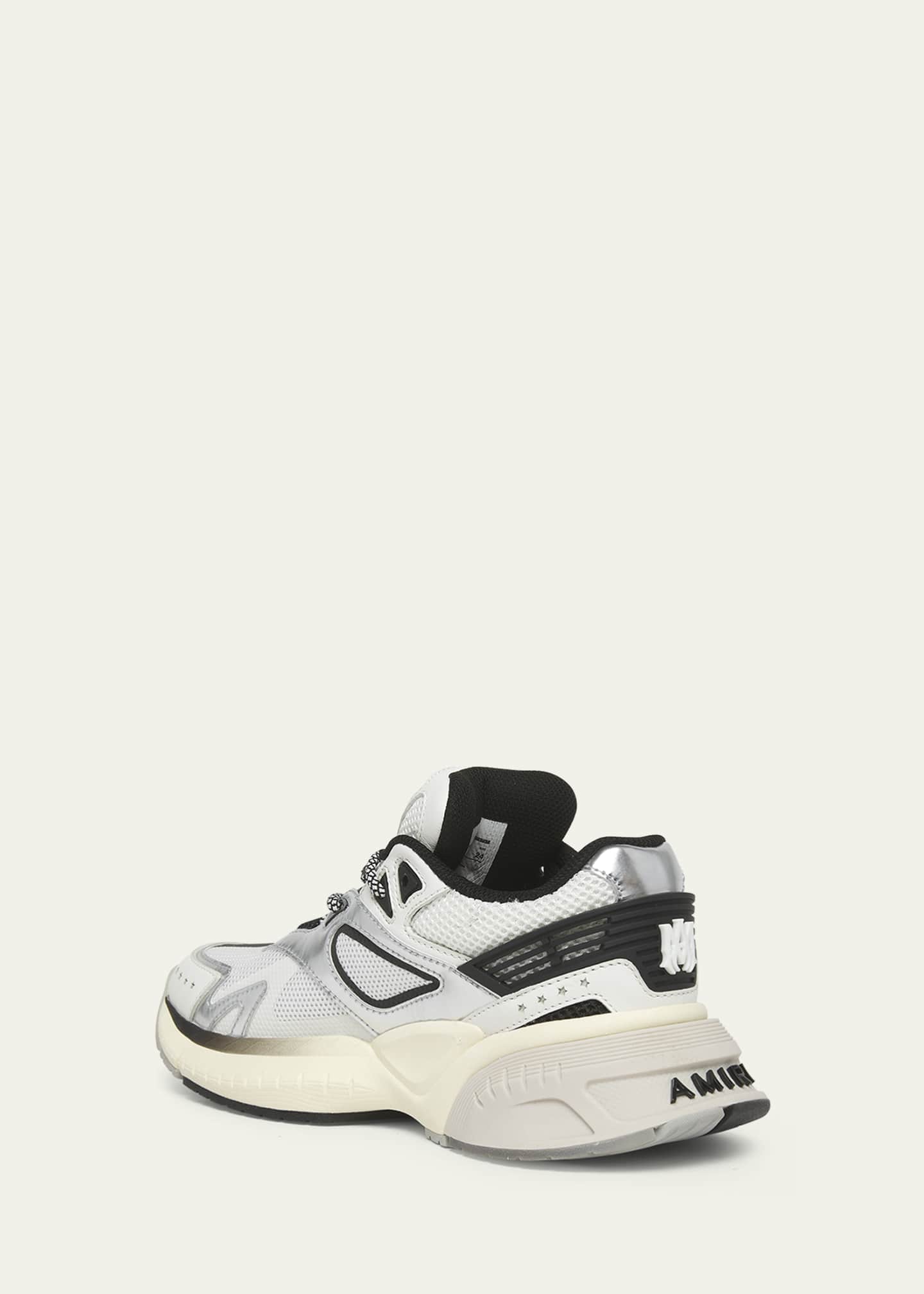 Amiri MA-1 Leather Mesh Runner Sneakers Image 2 of 3