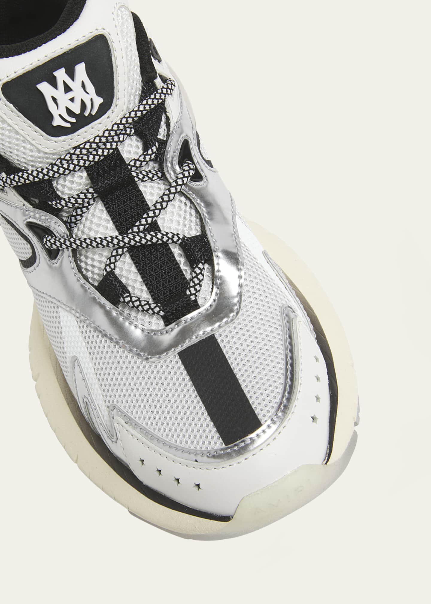 Amiri MA-1 Leather Mesh Runner Sneakers Image 3 of 3