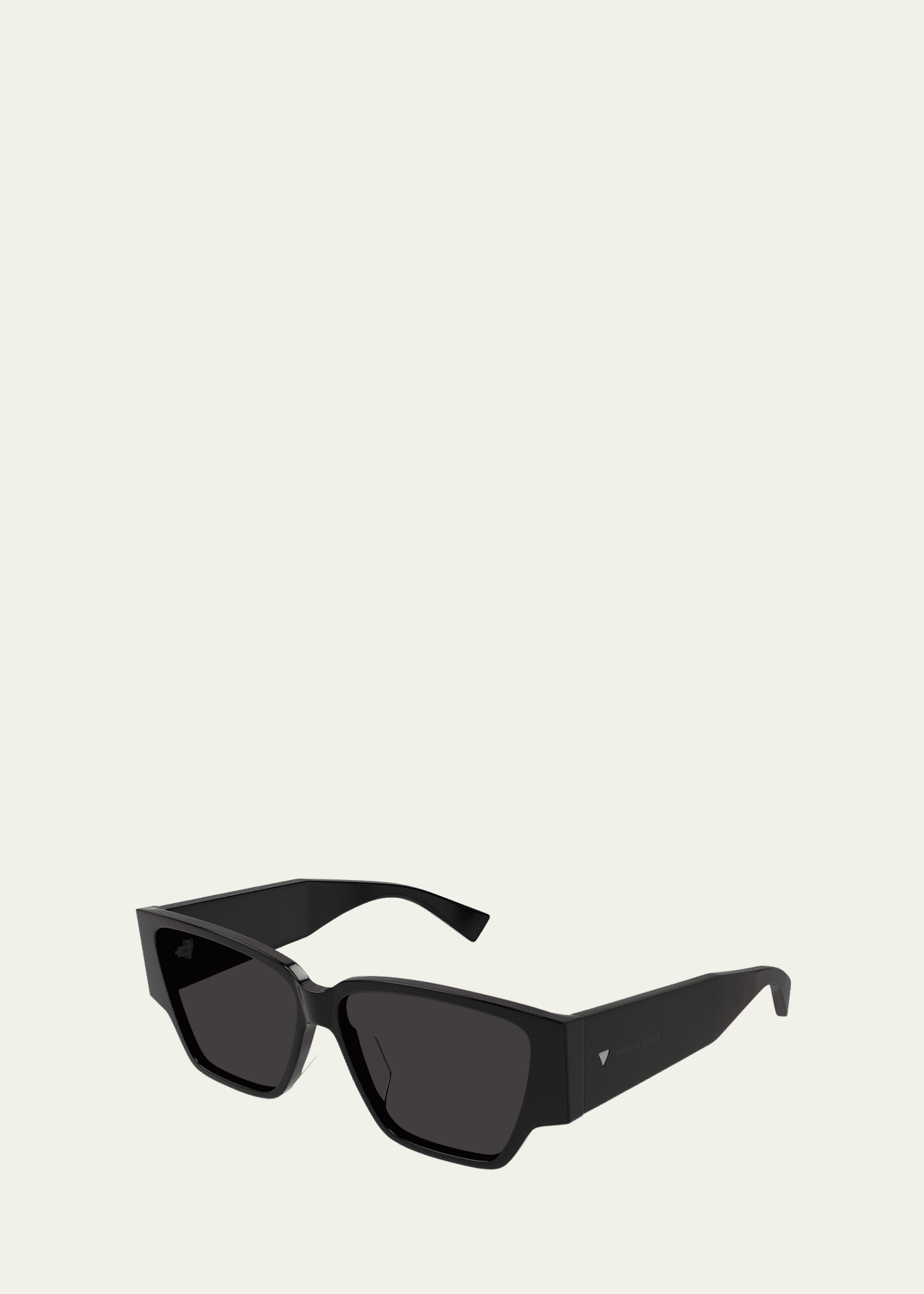 Bottega Veneta Logo Black Acetate Butterfly Sunglasses Image 2 of 2