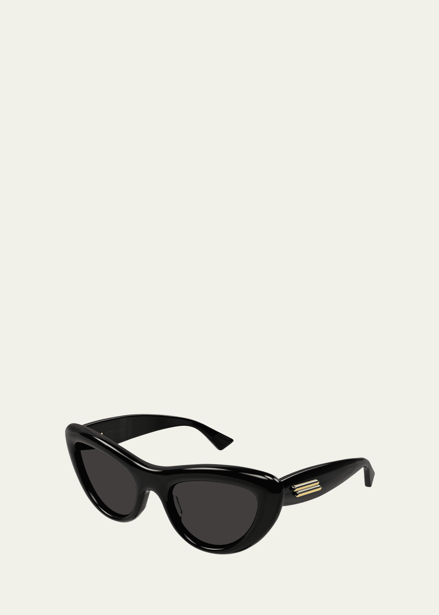 Bottega Veneta Curvy Acetate Cat-Eye Sunglasses Image 2 of 2