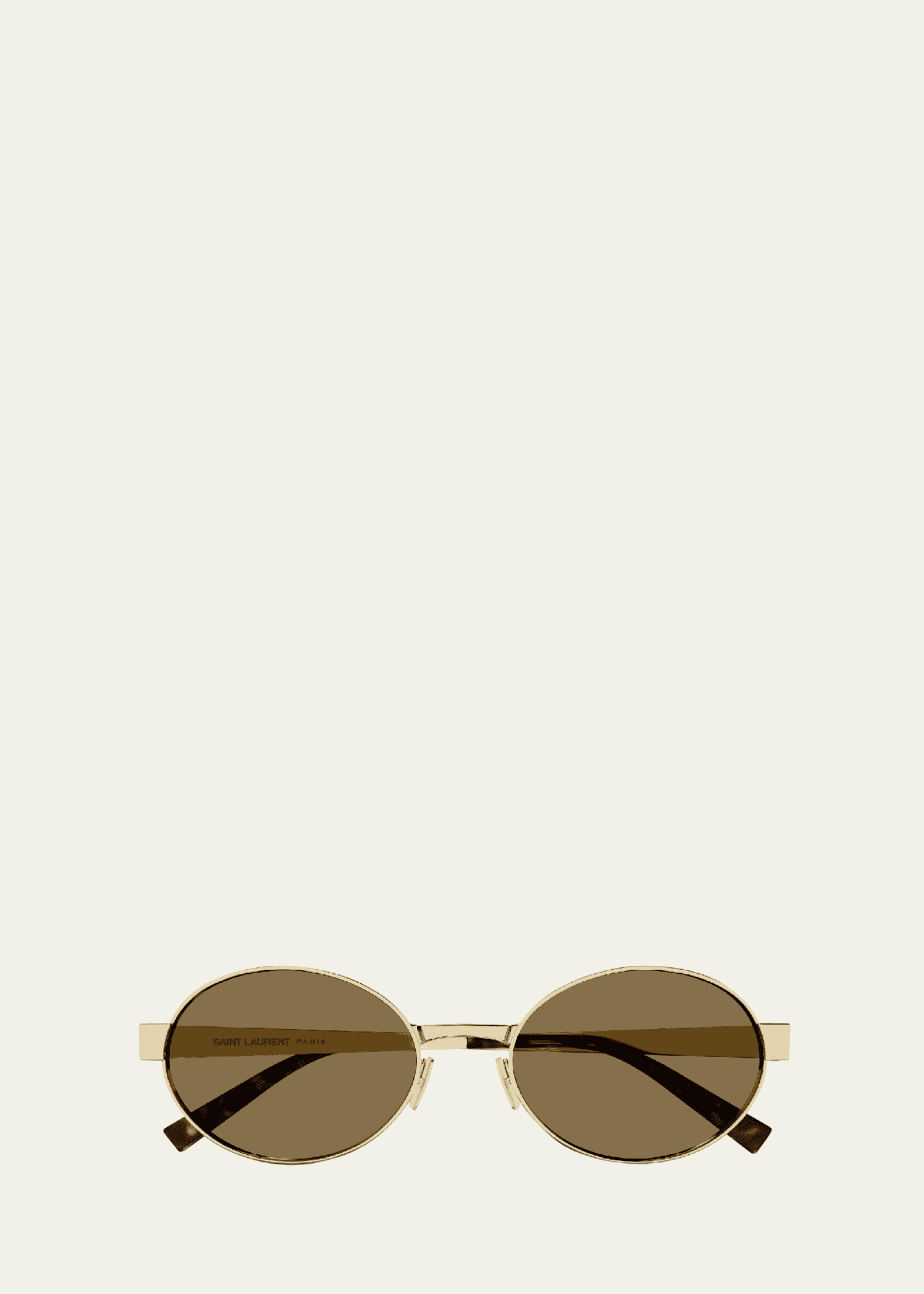 Saint Laurent Men's Round Nylon and Metal Sunglasses Image 1 of 2